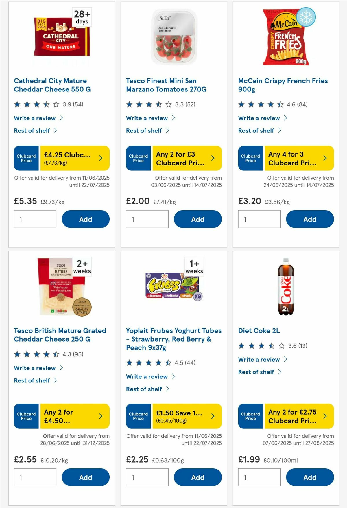 TESCO Offers from 3 July