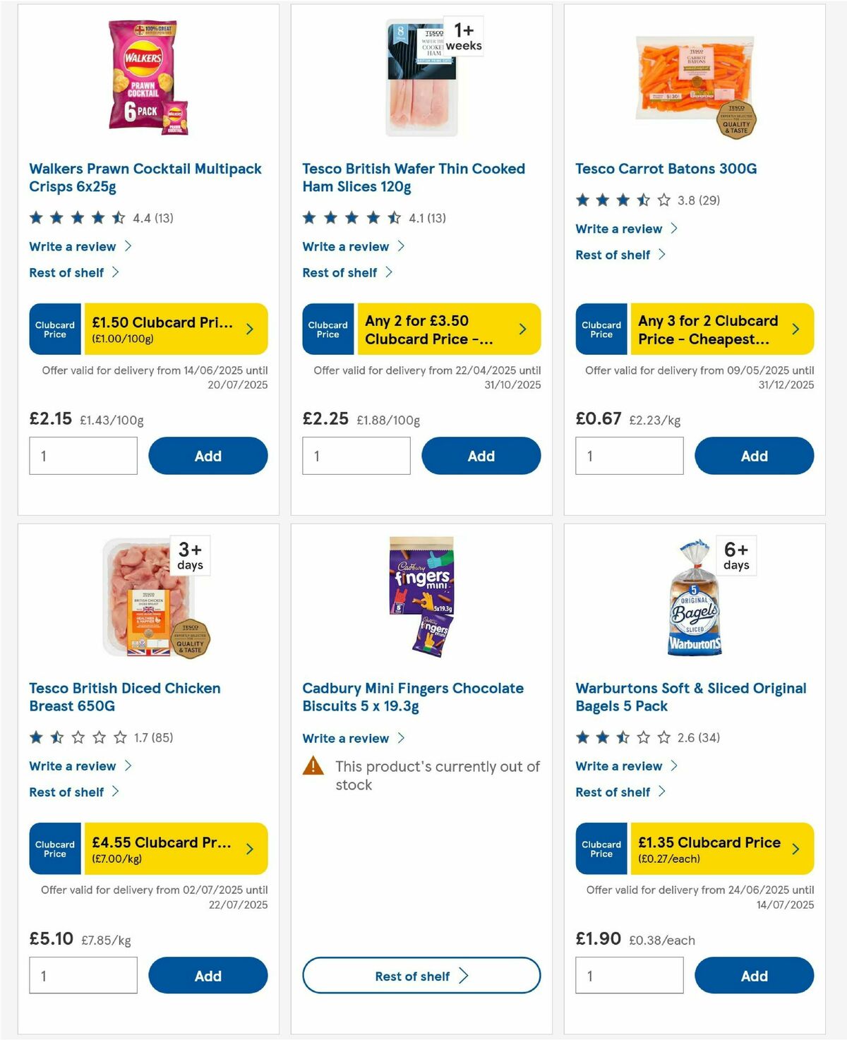 TESCO Offers from 10 July