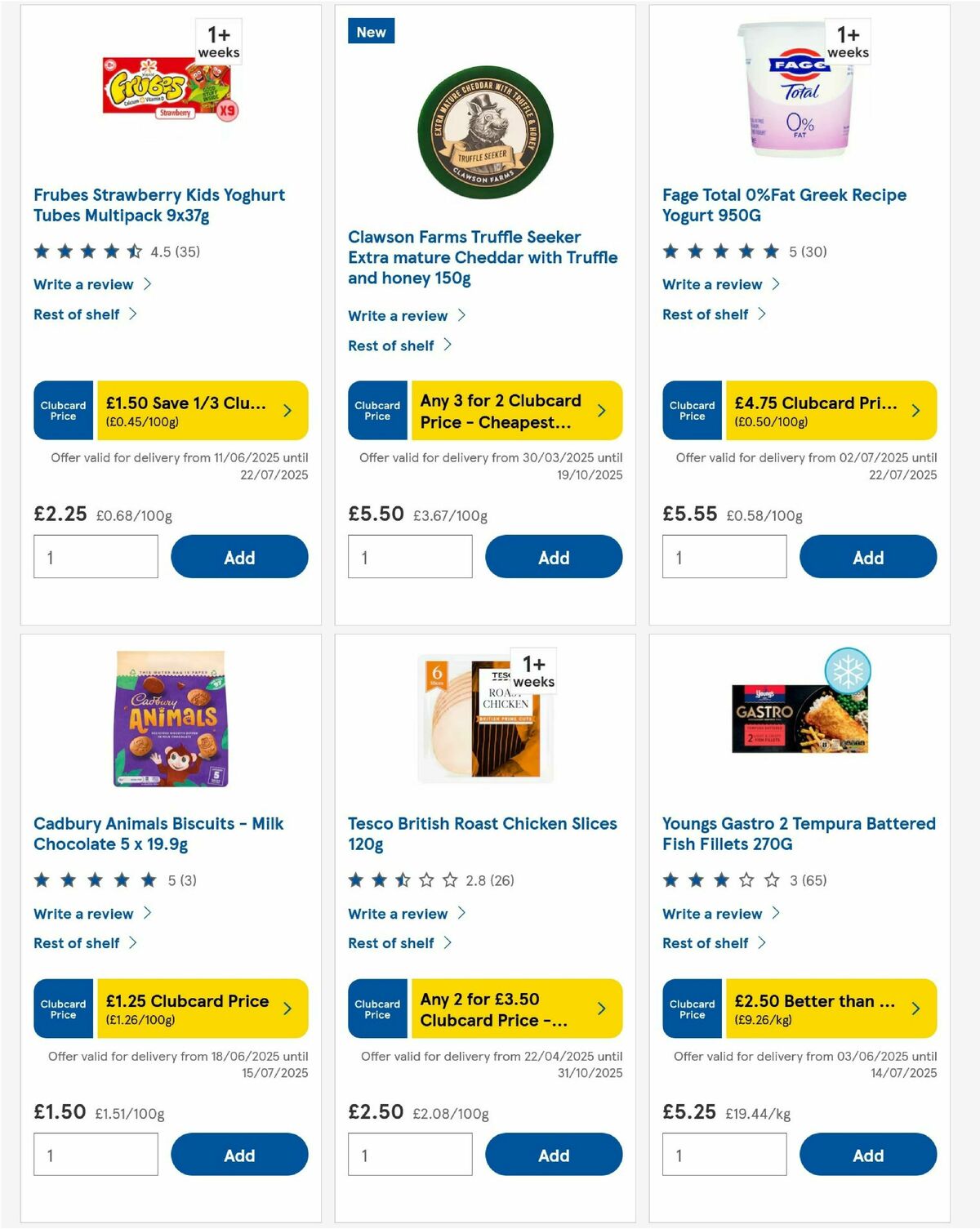 TESCO Offers from 10 July