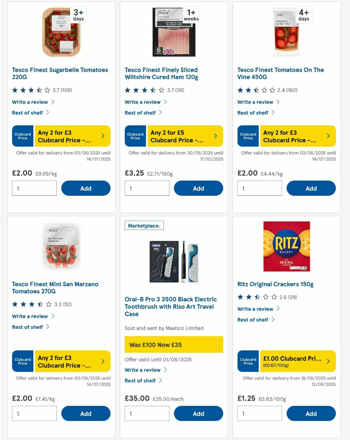 TESCO Offers from 10 July