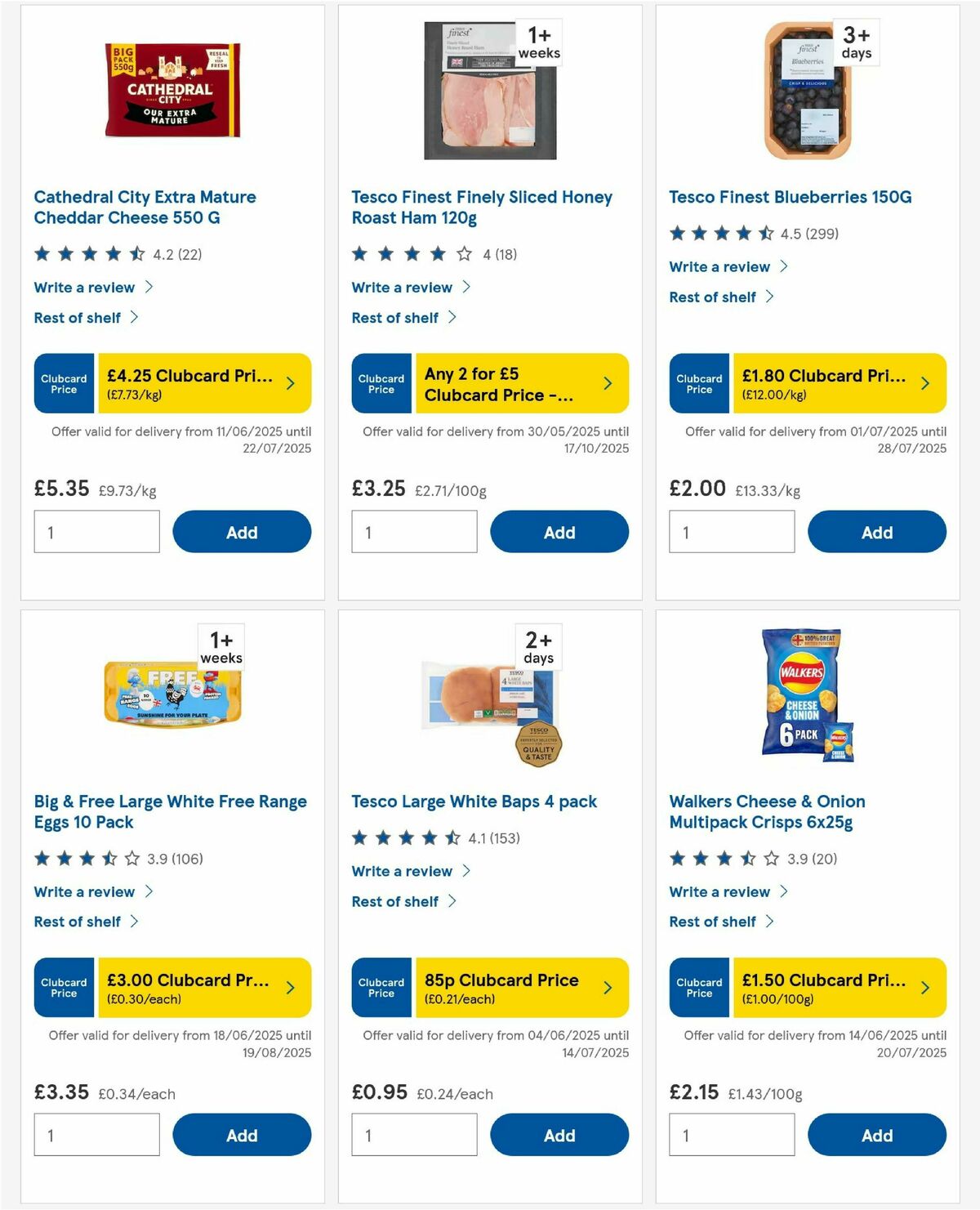 TESCO Offers from 10 July