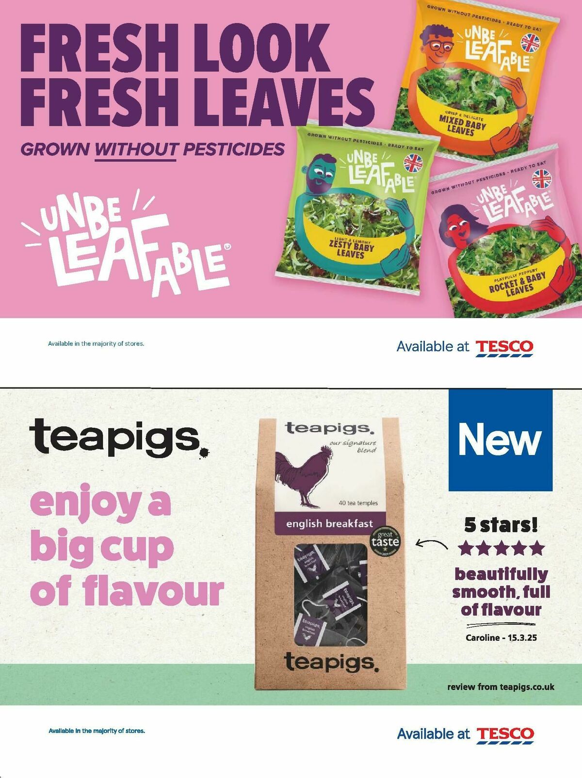 TESCO Magazine July/August Offers from 15 July
