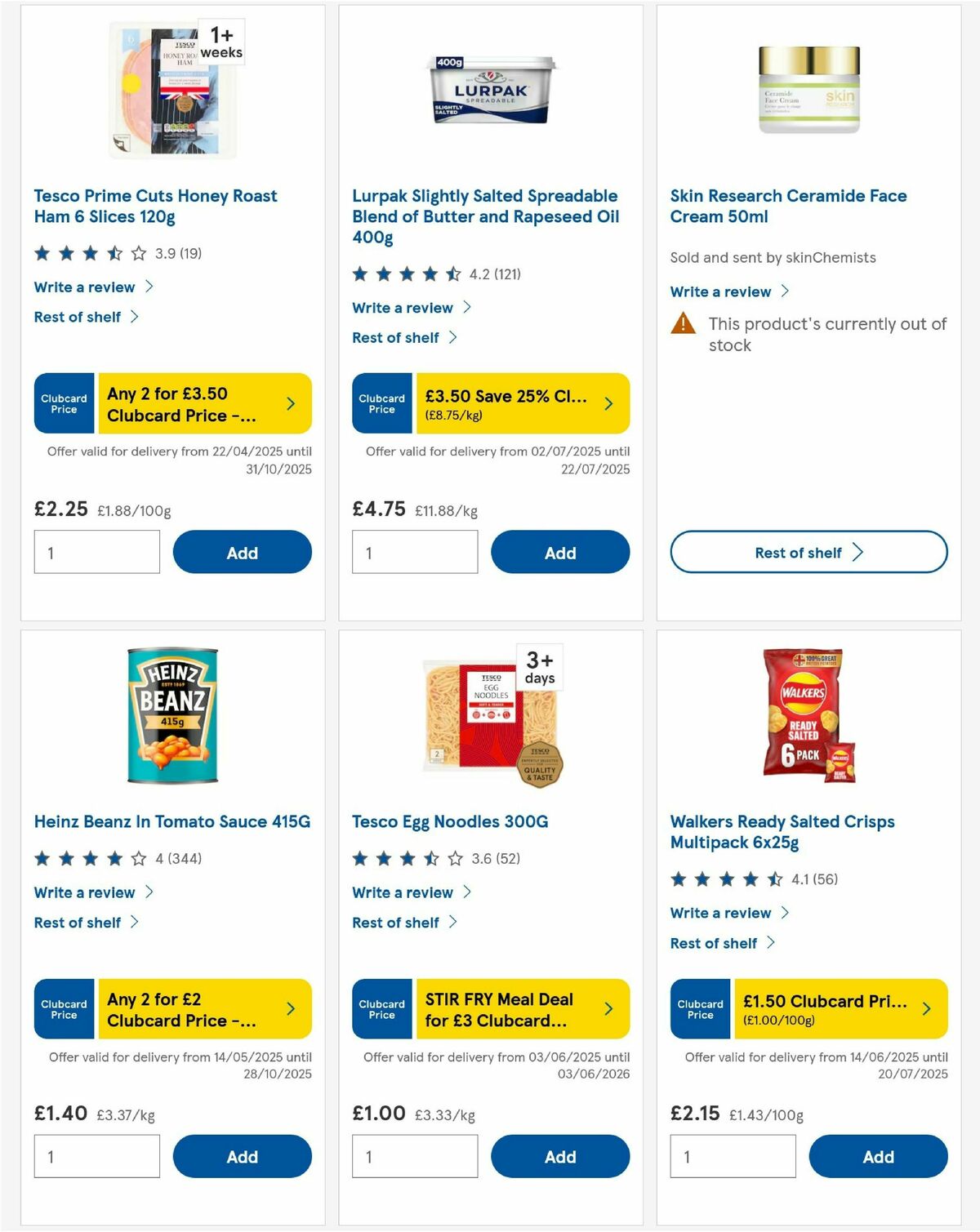 TESCO Offers from 17 July