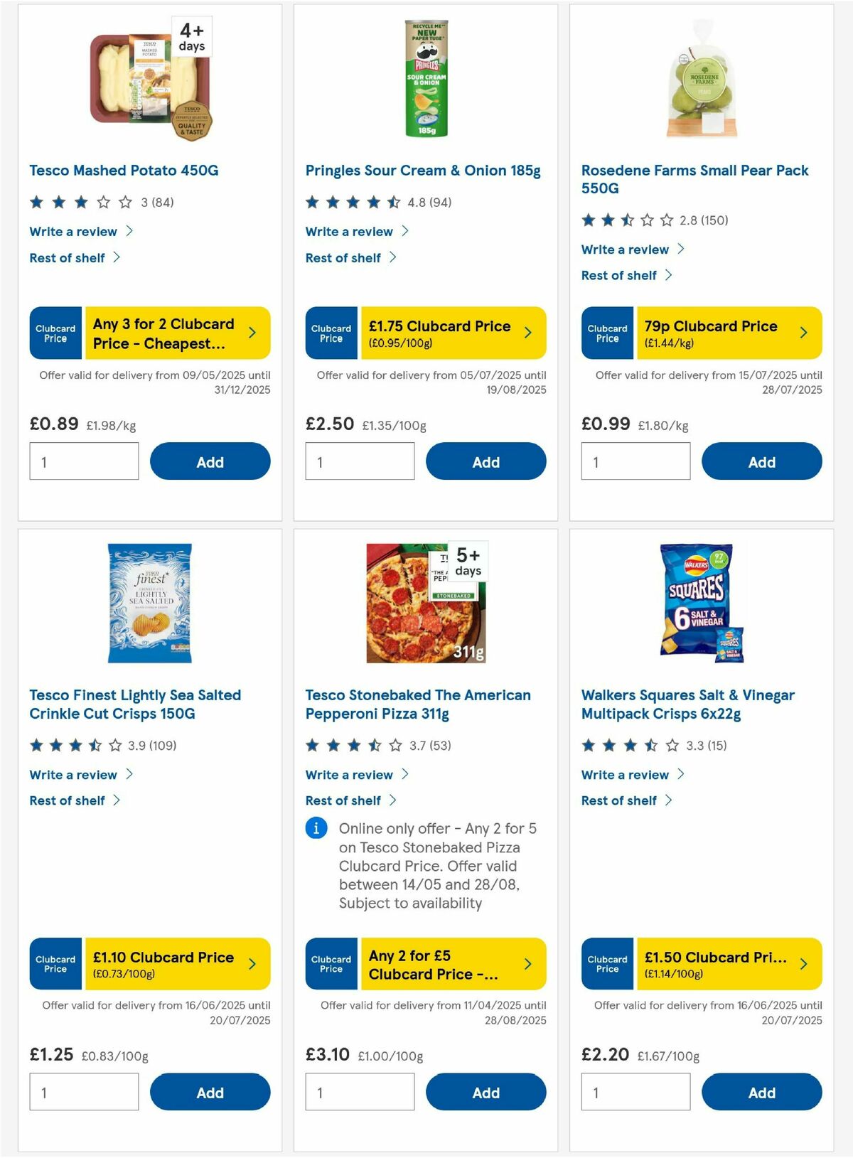 TESCO Offers from 17 July