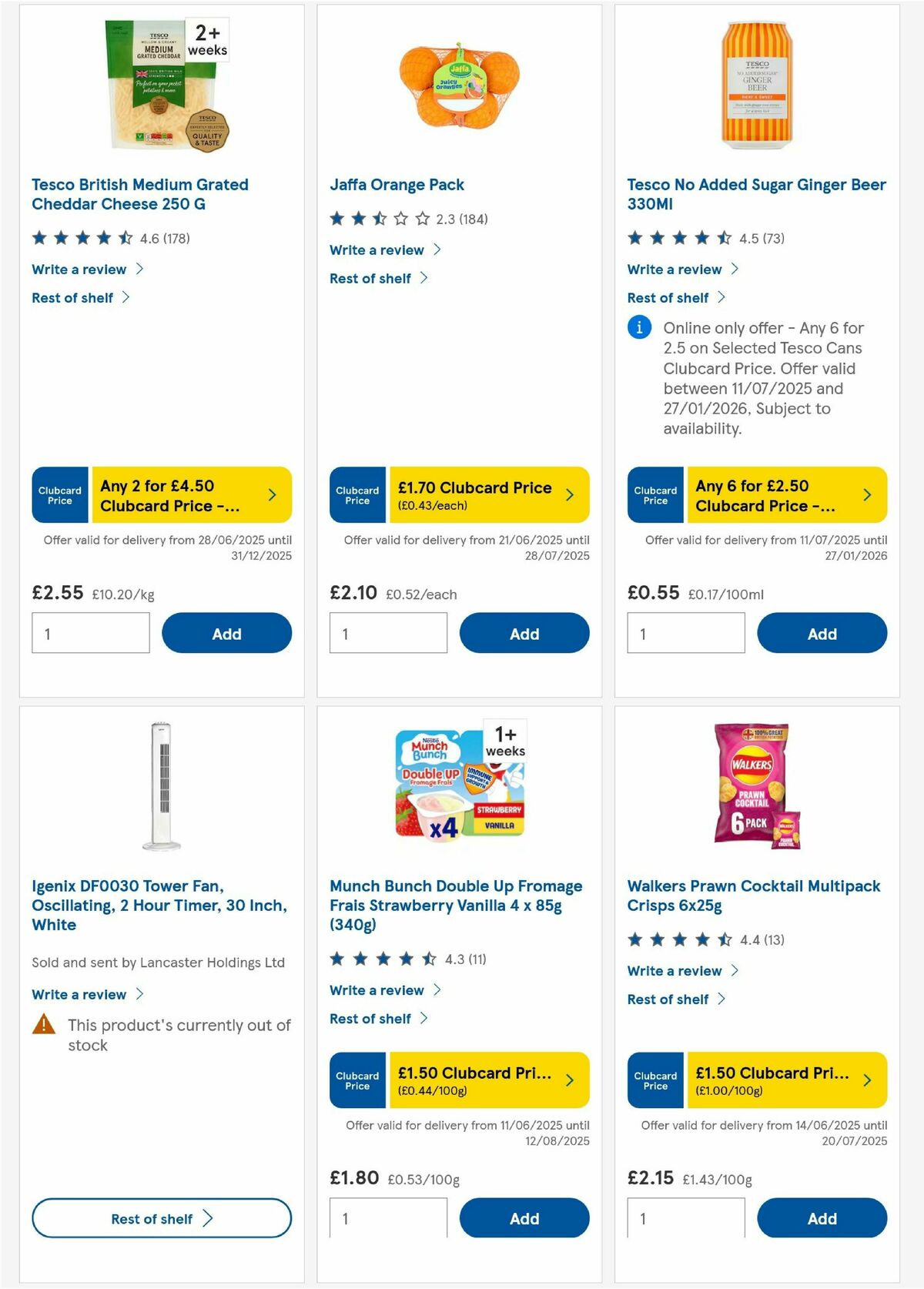 TESCO Offers from 17 July