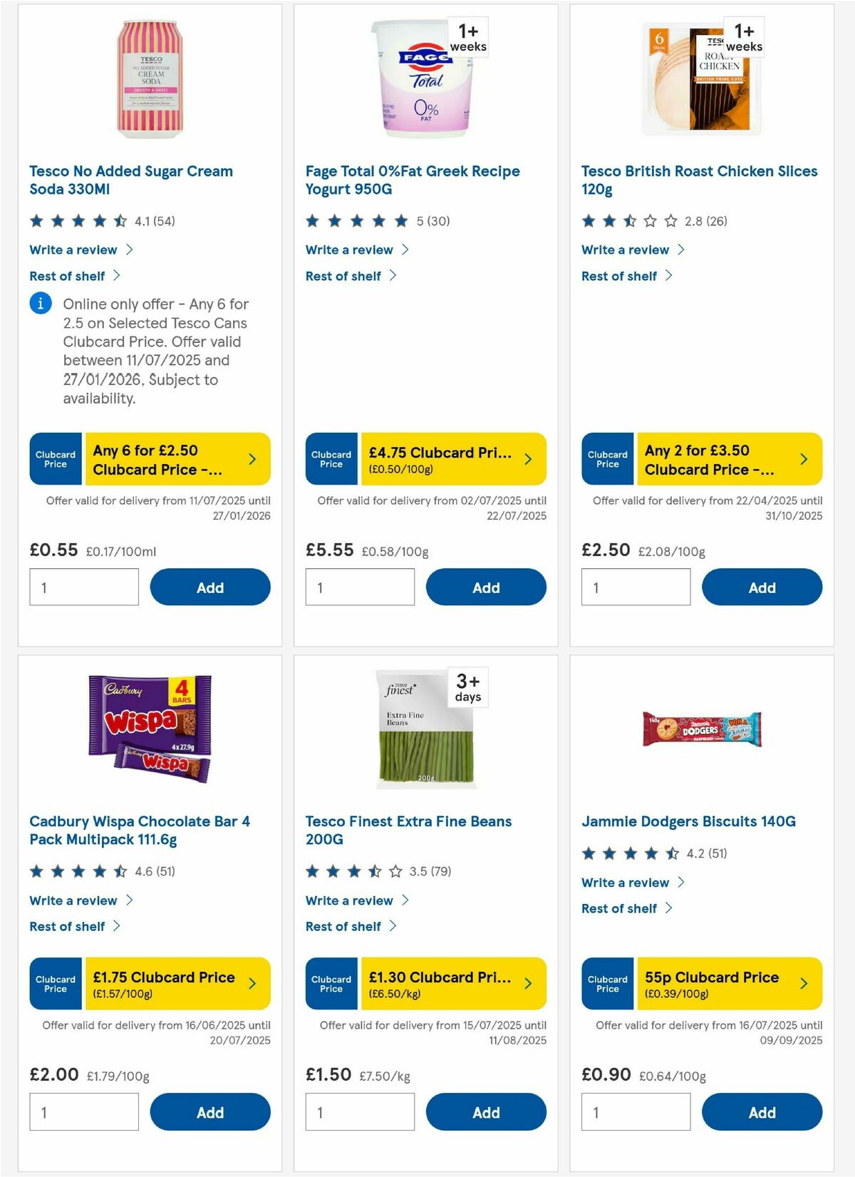 TESCO Offers from 17 July