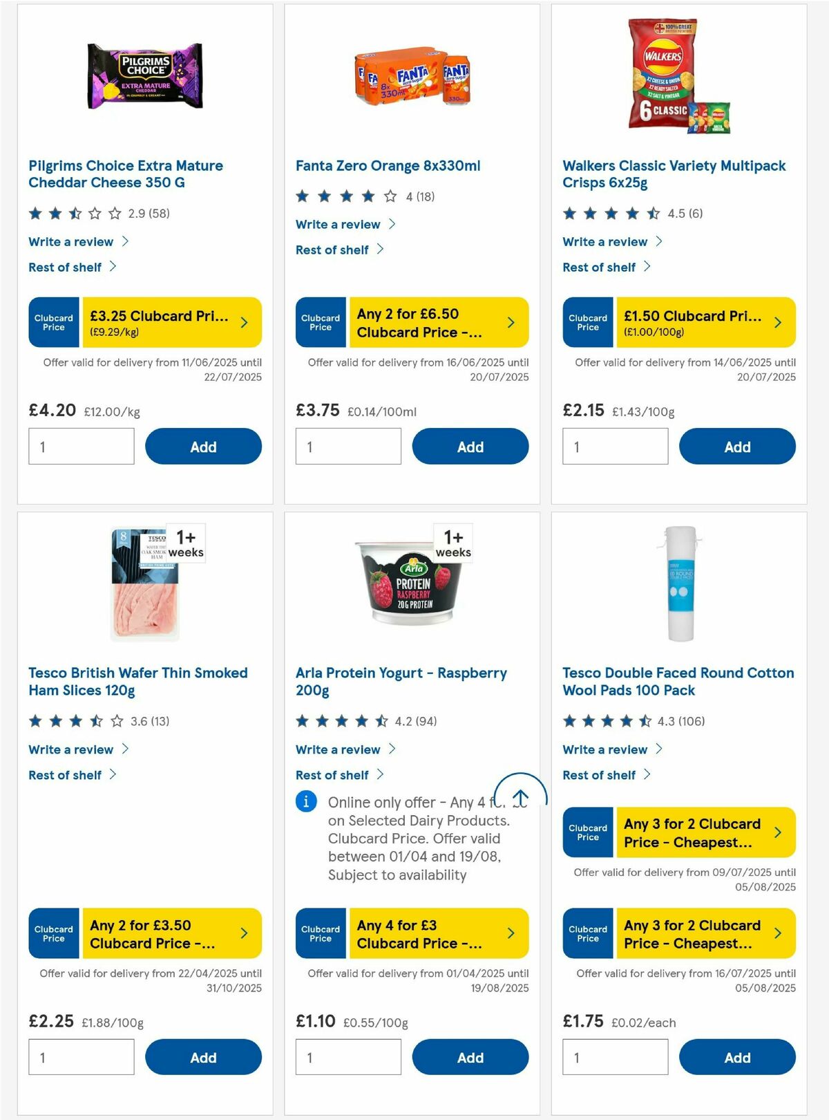 TESCO Offers from 17 July