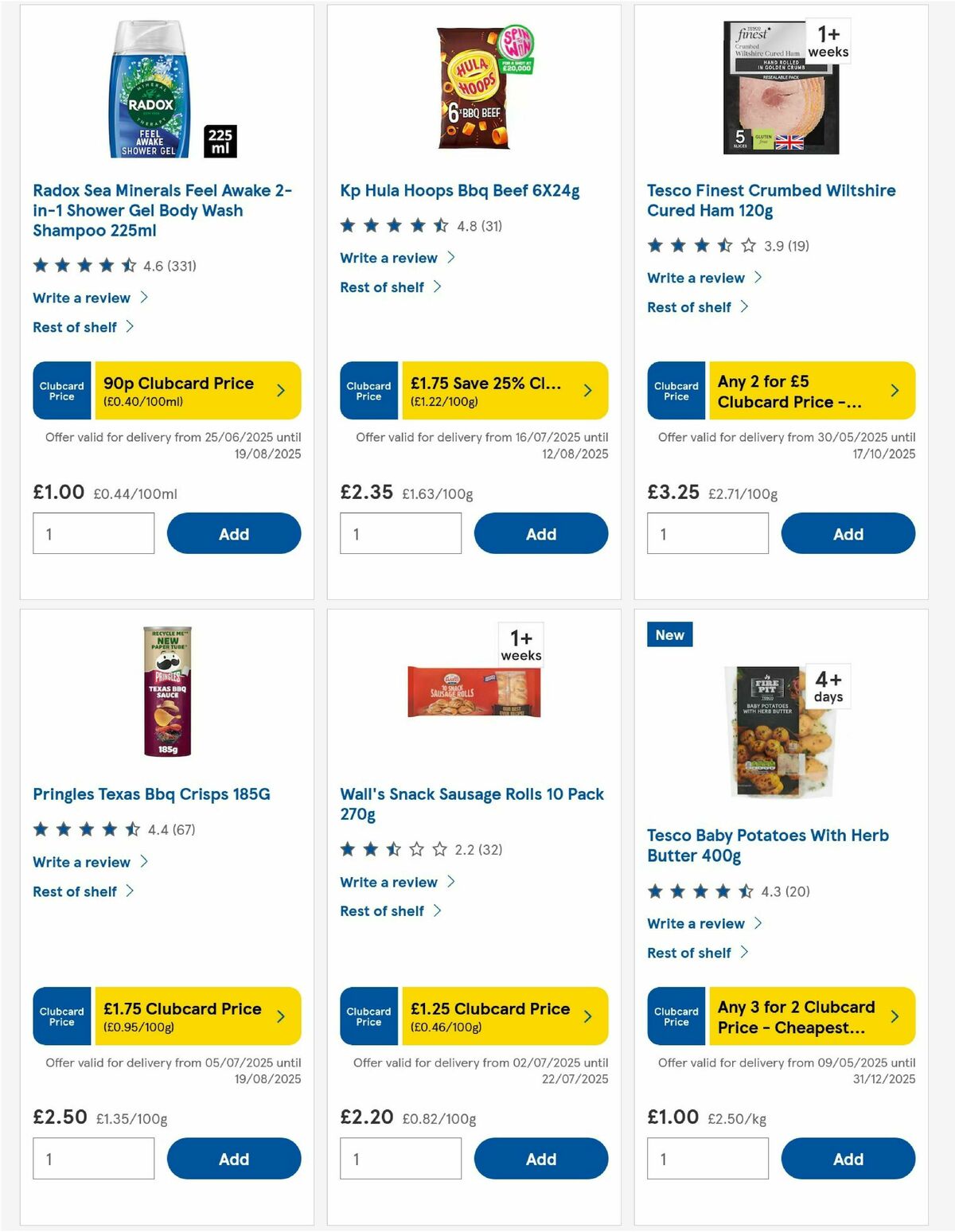 TESCO Offers from 17 July