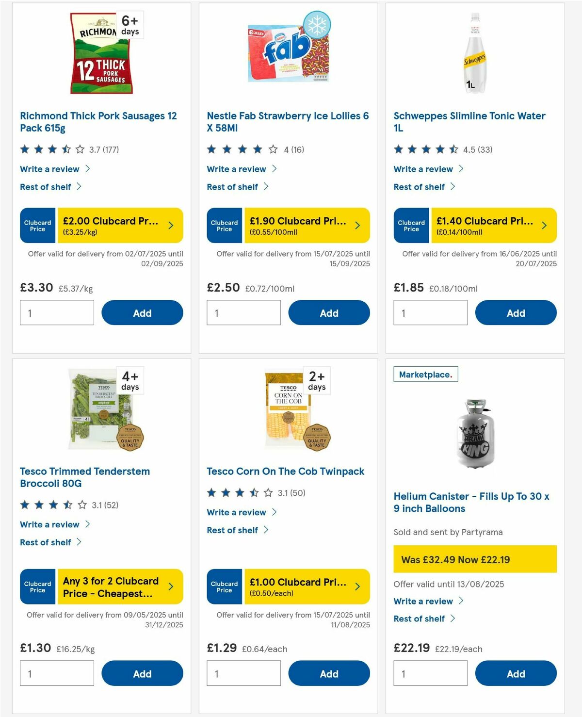 TESCO Offers from 17 July