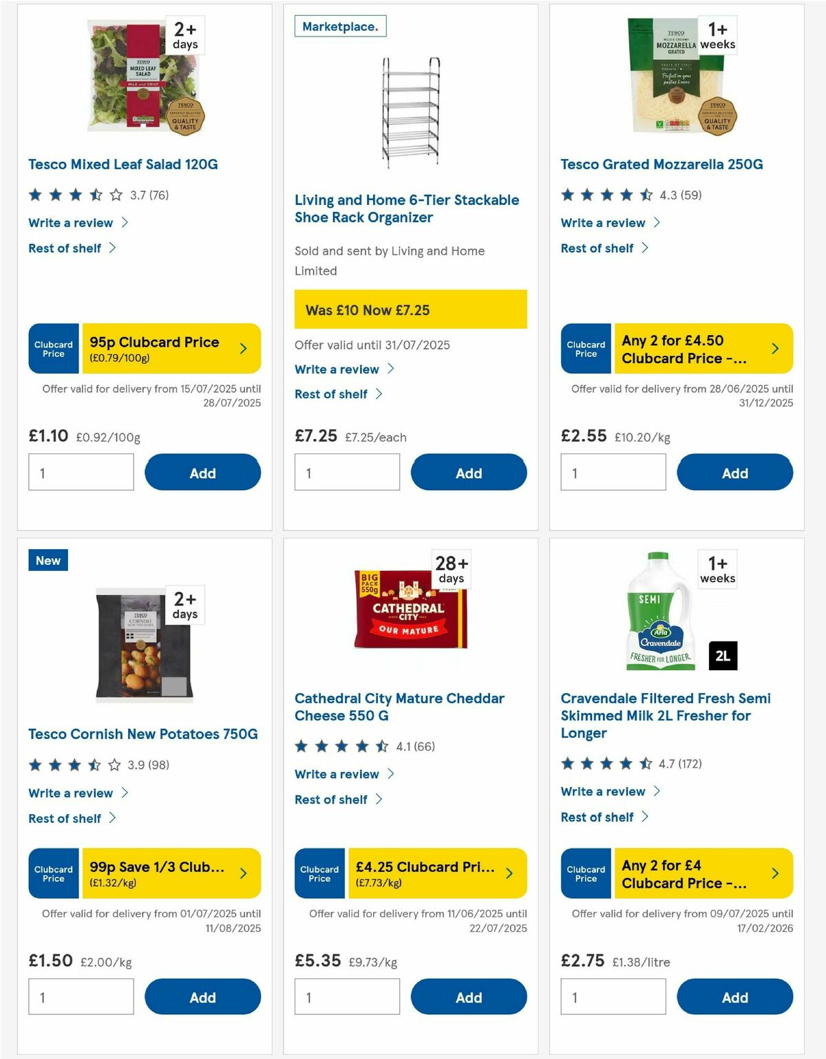 TESCO Offers from 17 July