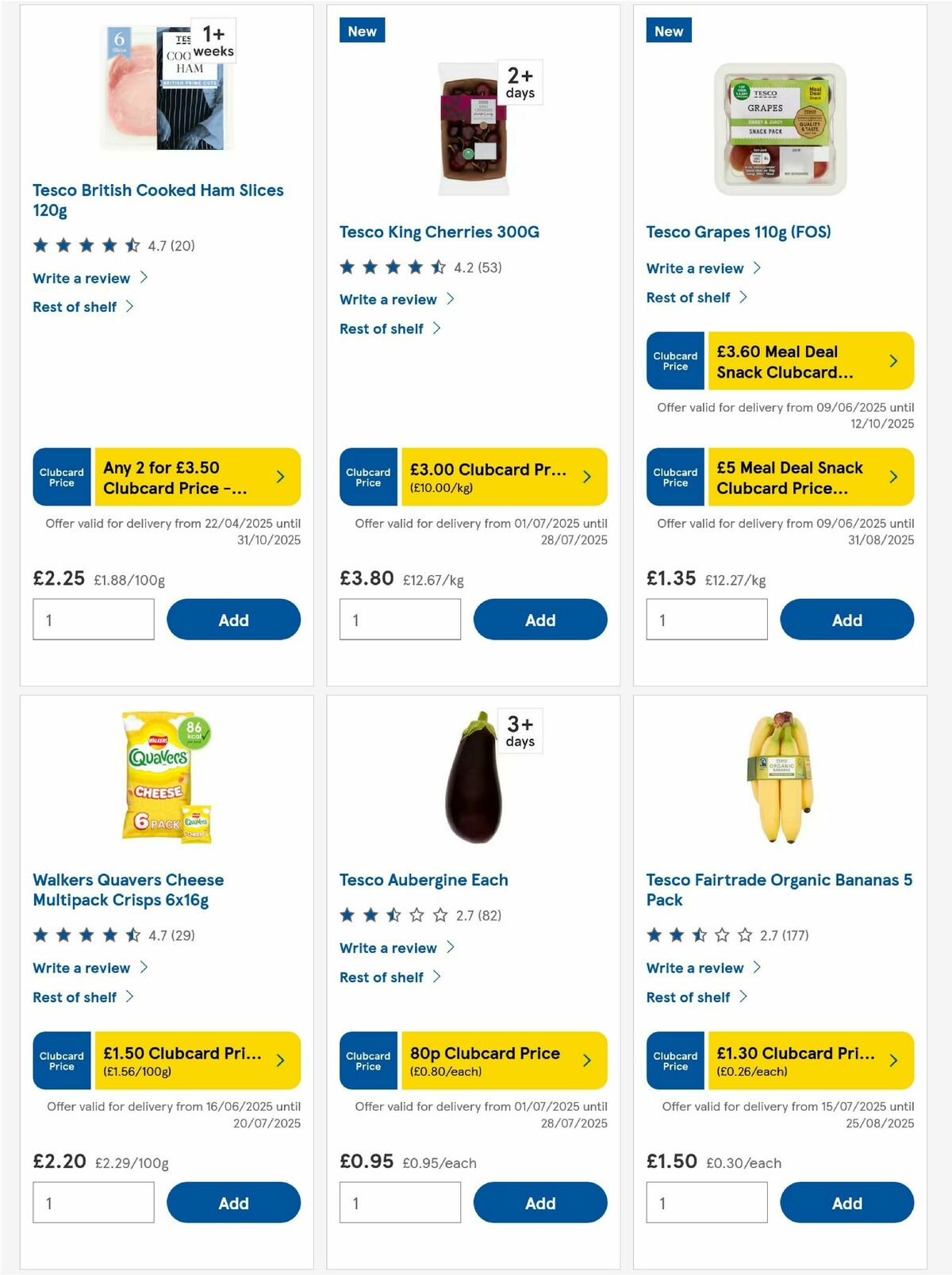 TESCO Offers from 17 July