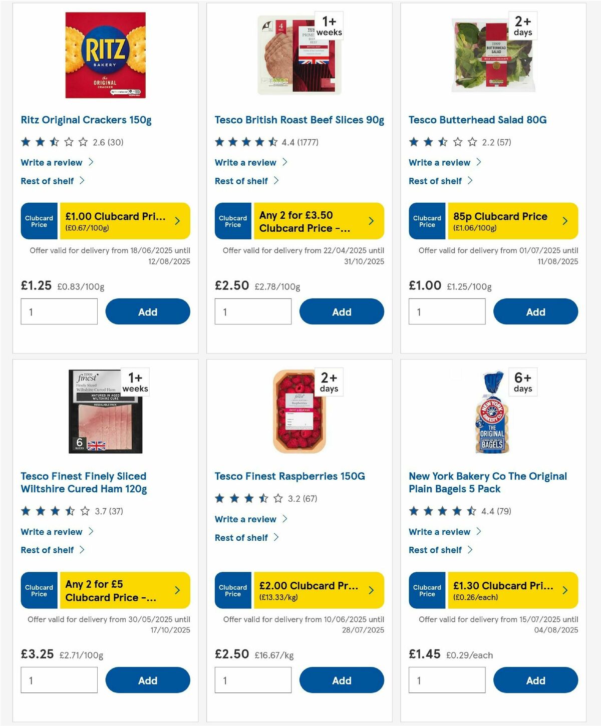 TESCO Offers from 17 July