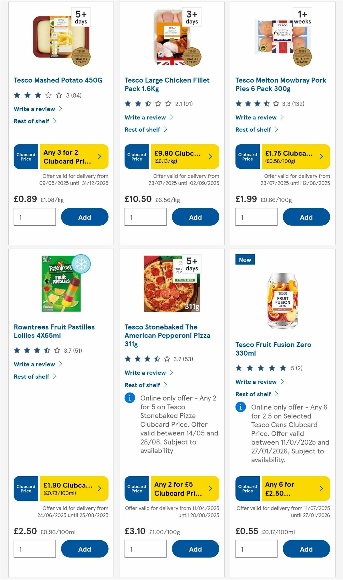 TESCO Offers from 24 July