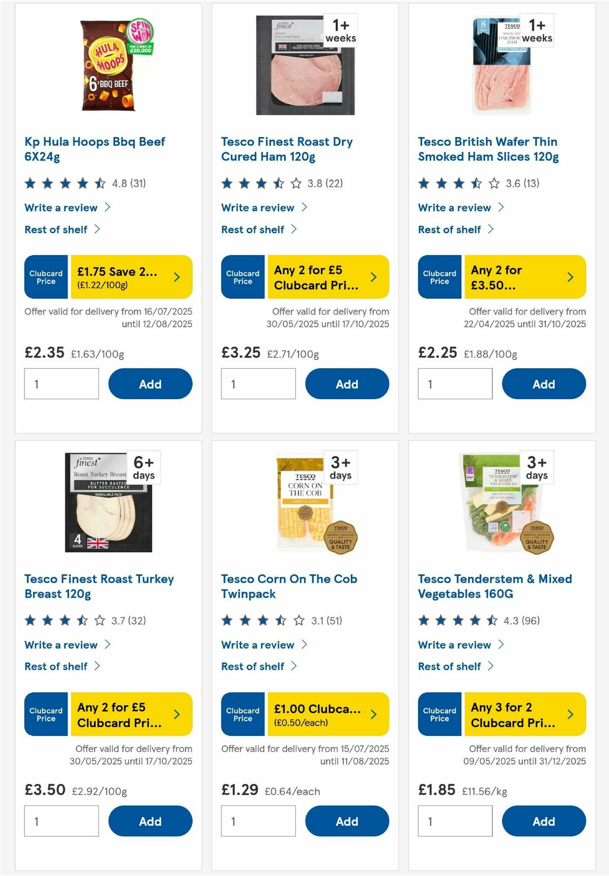 TESCO Offers from 24 July