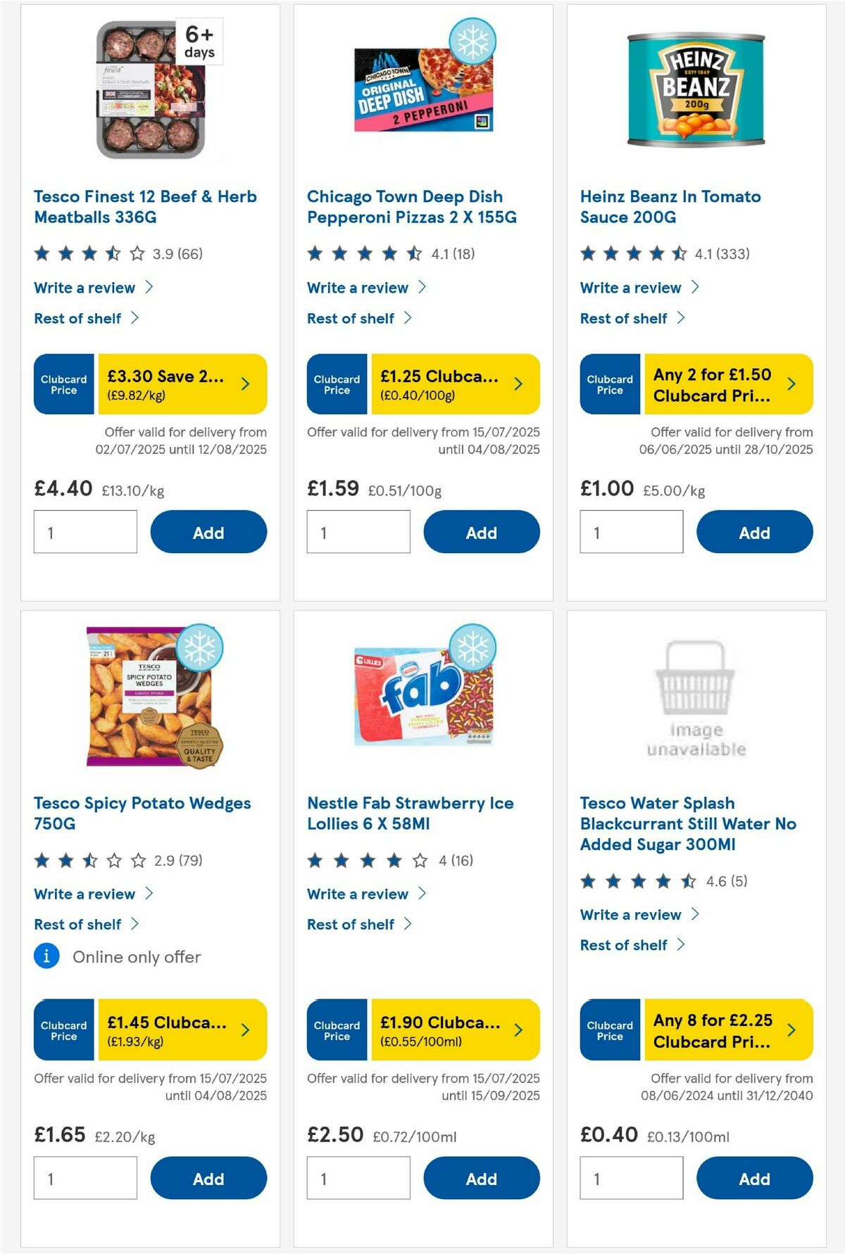 TESCO Offers from 24 July