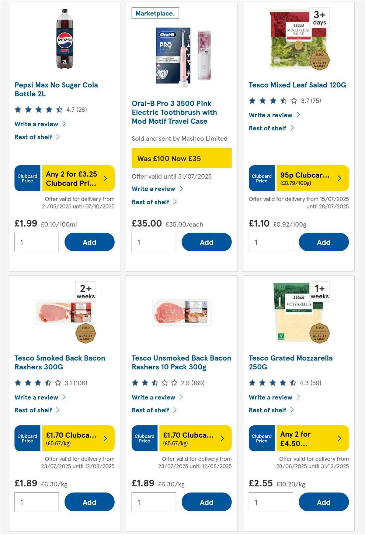 TESCO Offers from 24 July