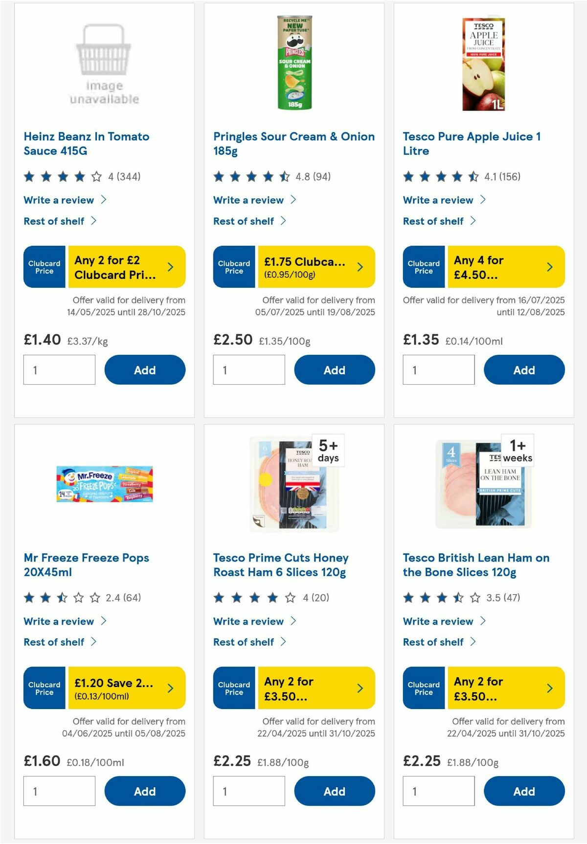 TESCO Offers from 24 July