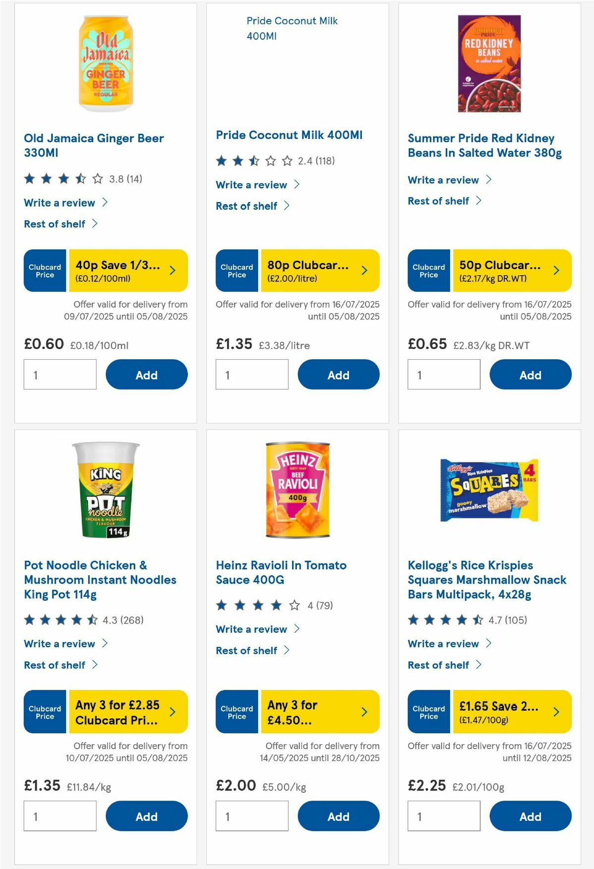 TESCO Offers from 31 July