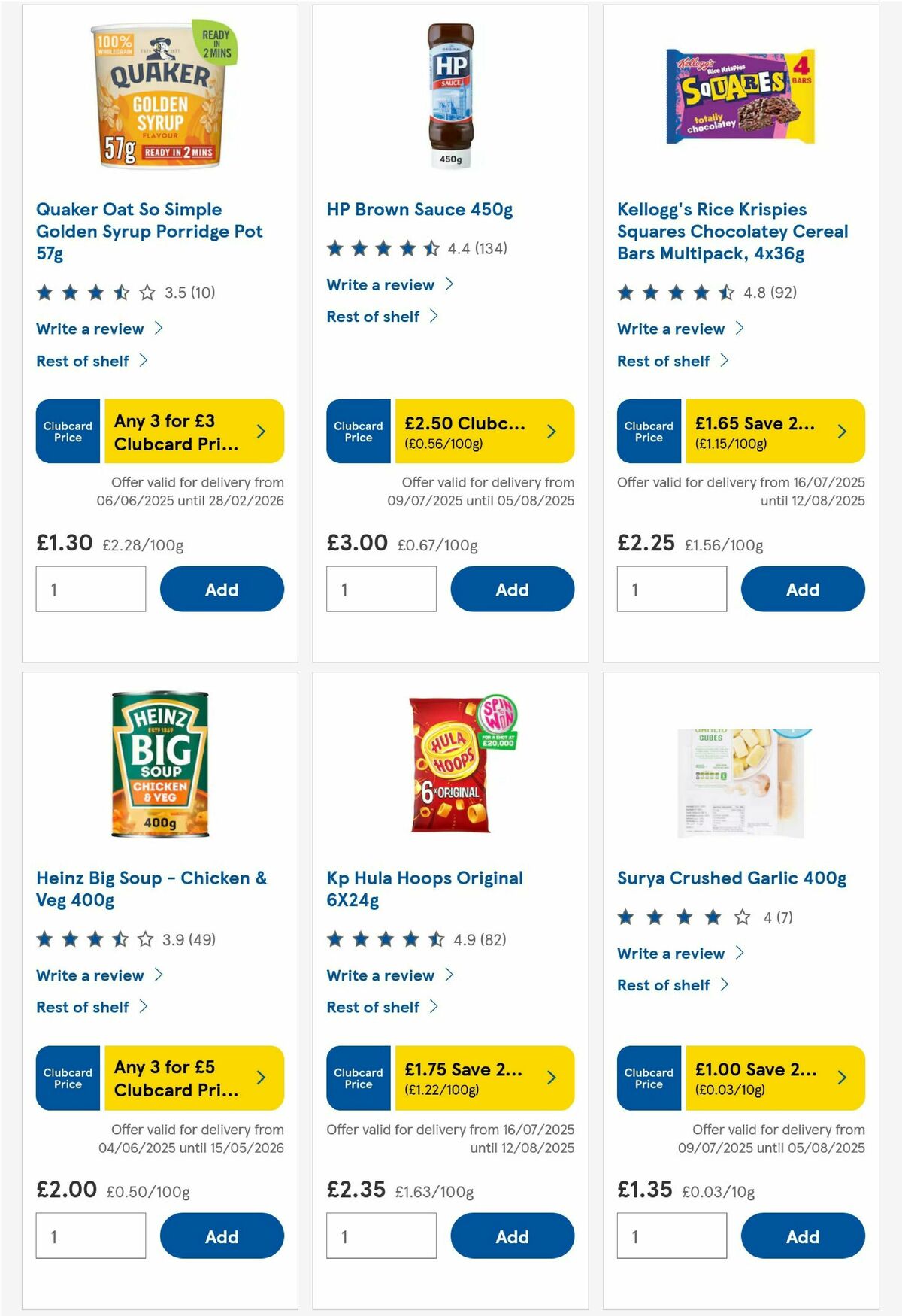 TESCO Offers from 31 July