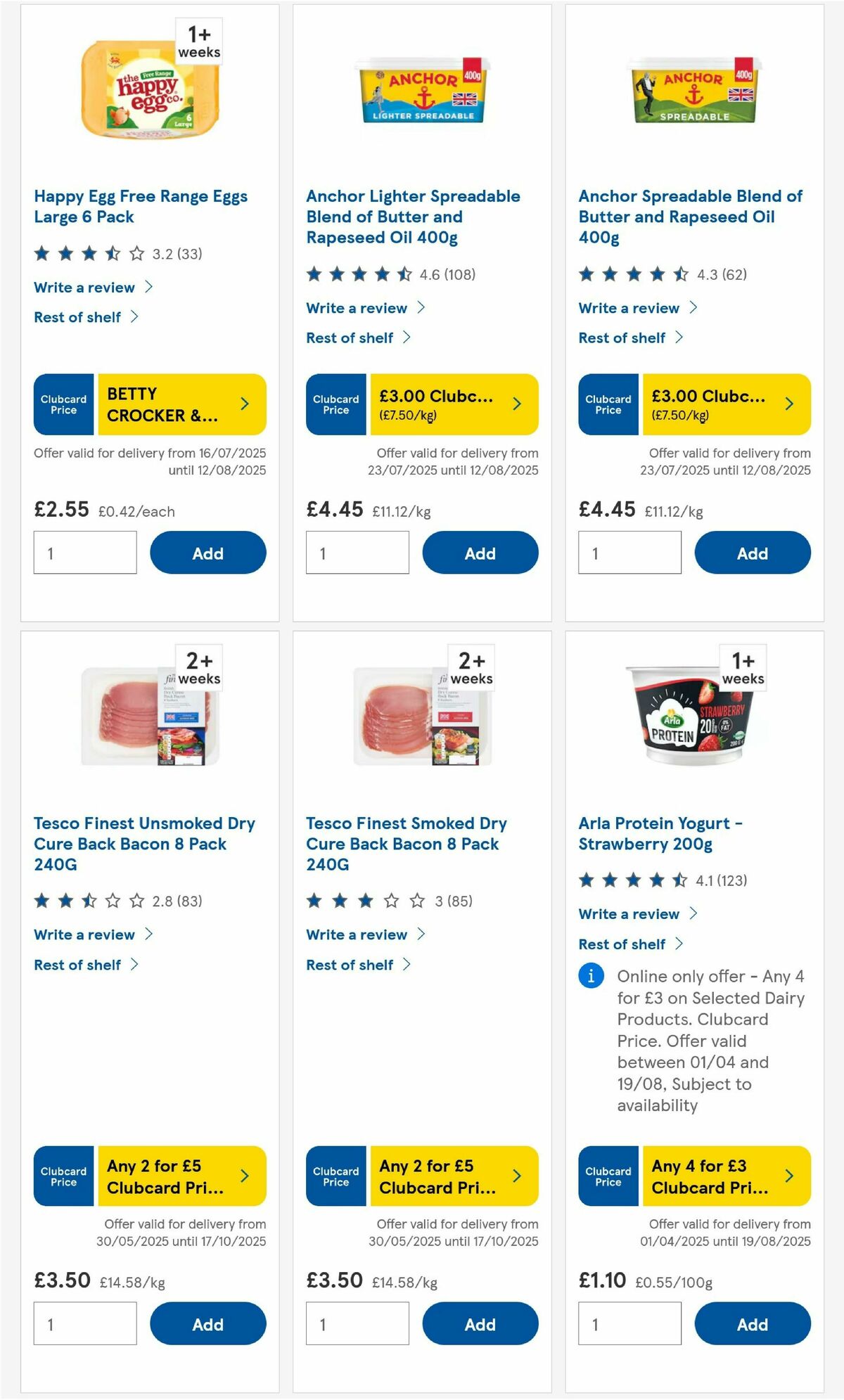TESCO Offers from 31 July