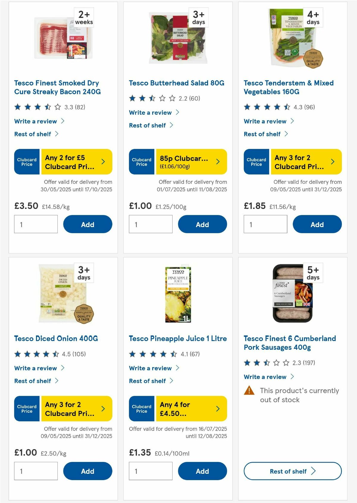 TESCO Offers from 31 July