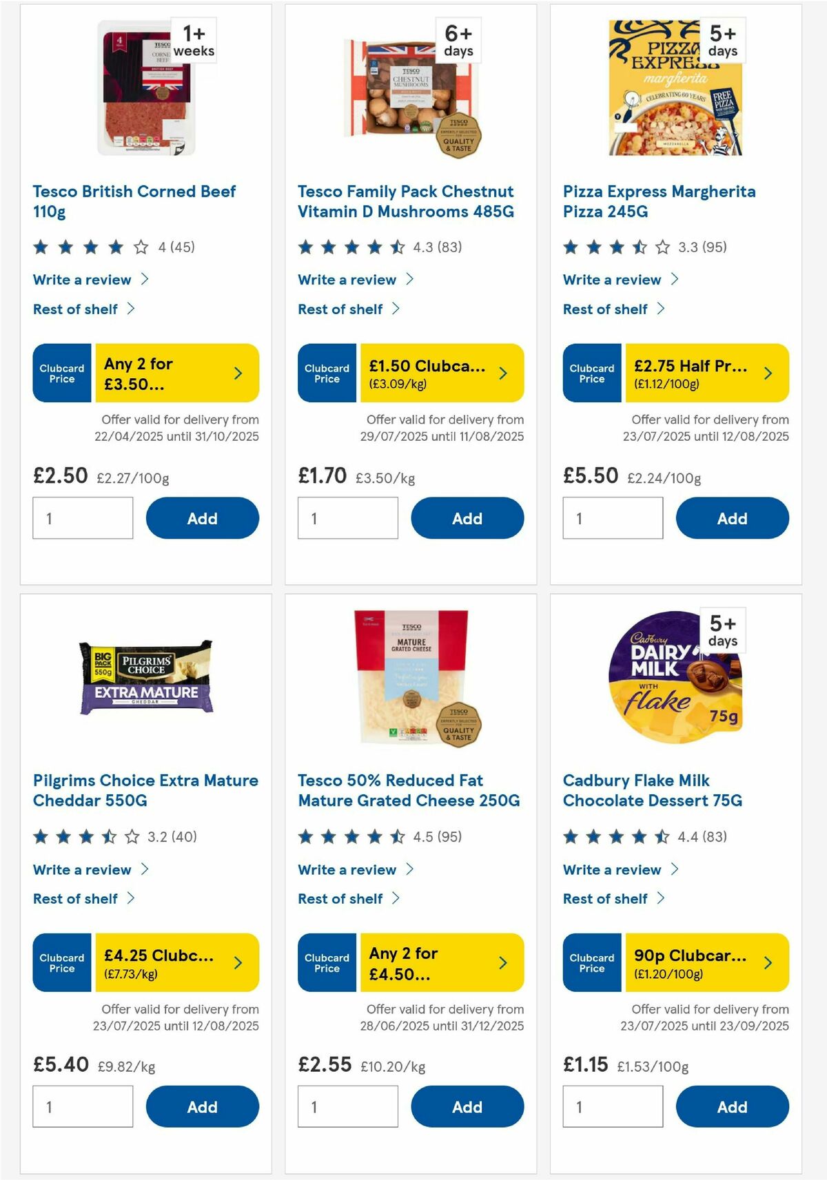 TESCO Offers from 31 July