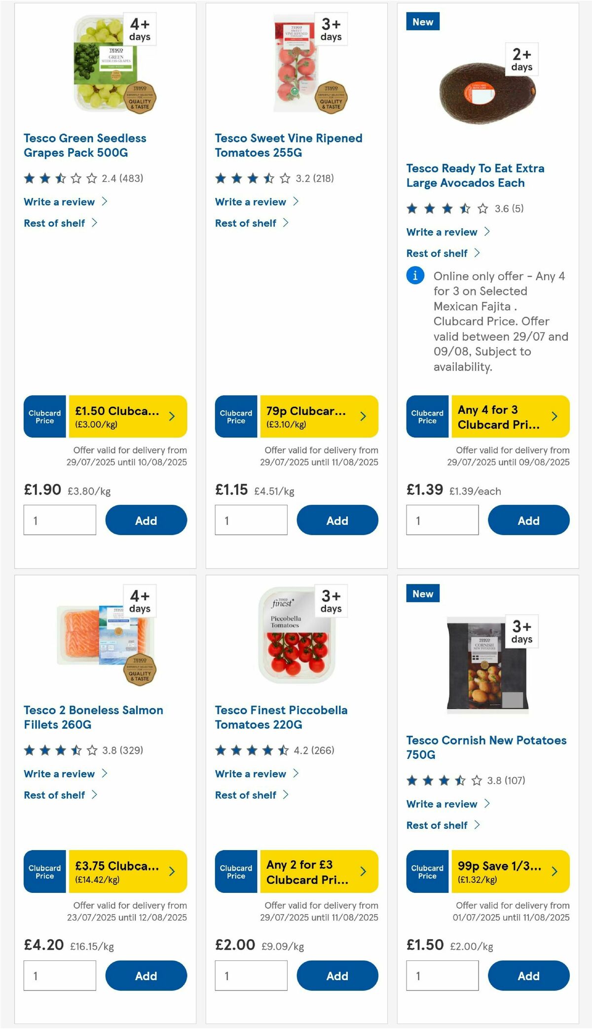 TESCO Offers from 31 July
