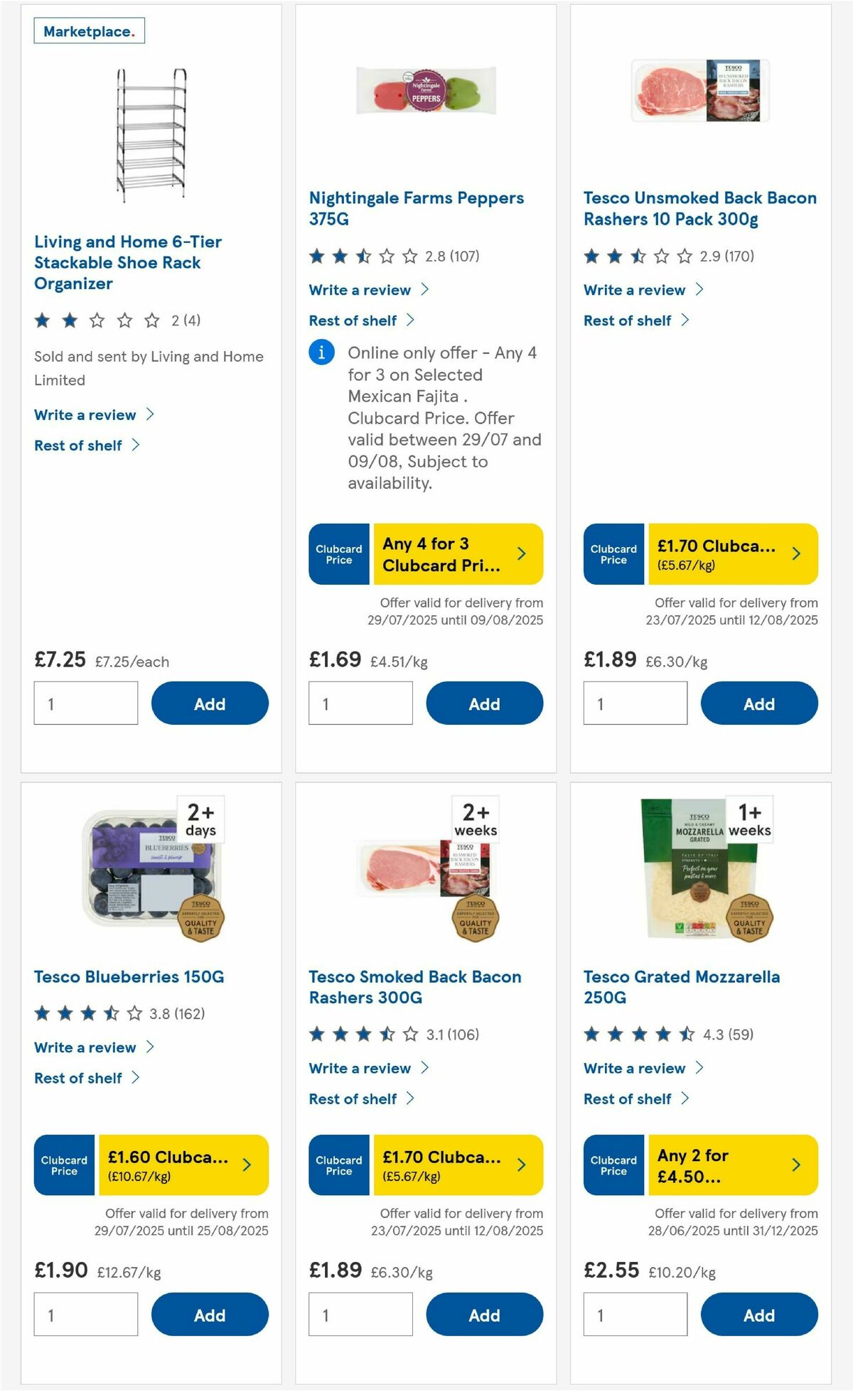 TESCO Offers from 31 July
