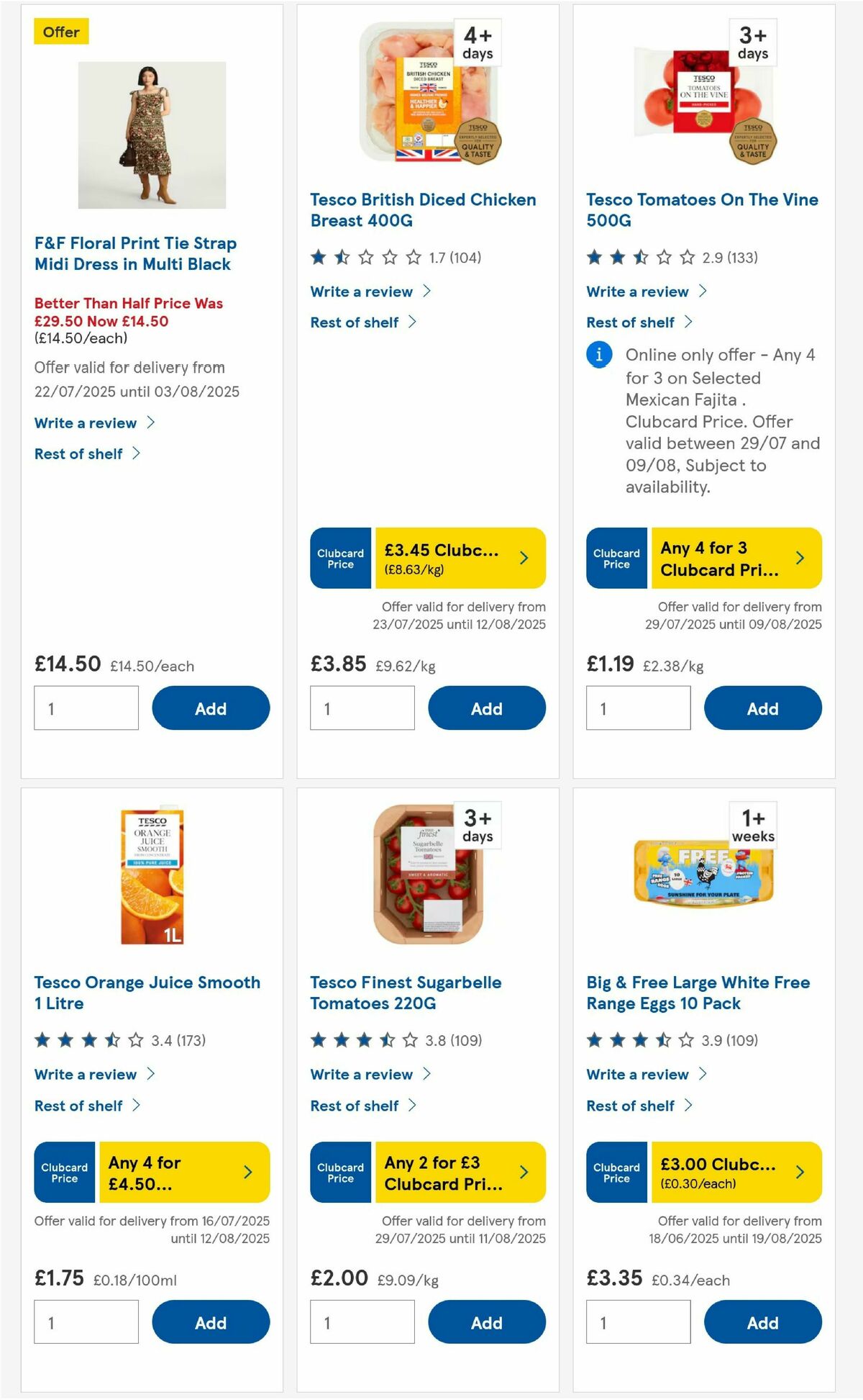 TESCO Offers from 31 July