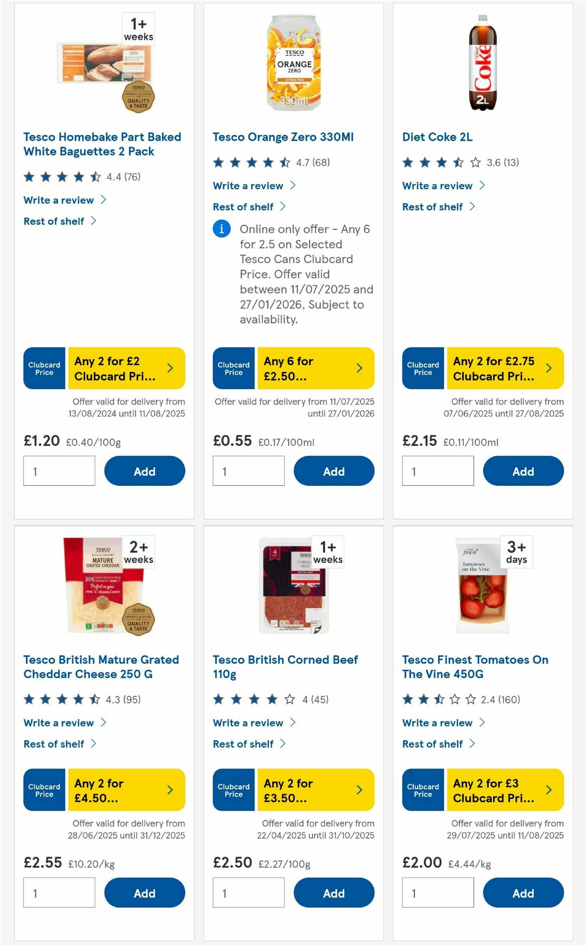 TESCO Offers from 31 July