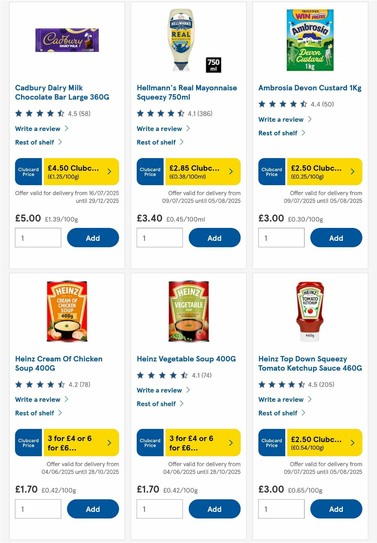 TESCO Offers from 31 July