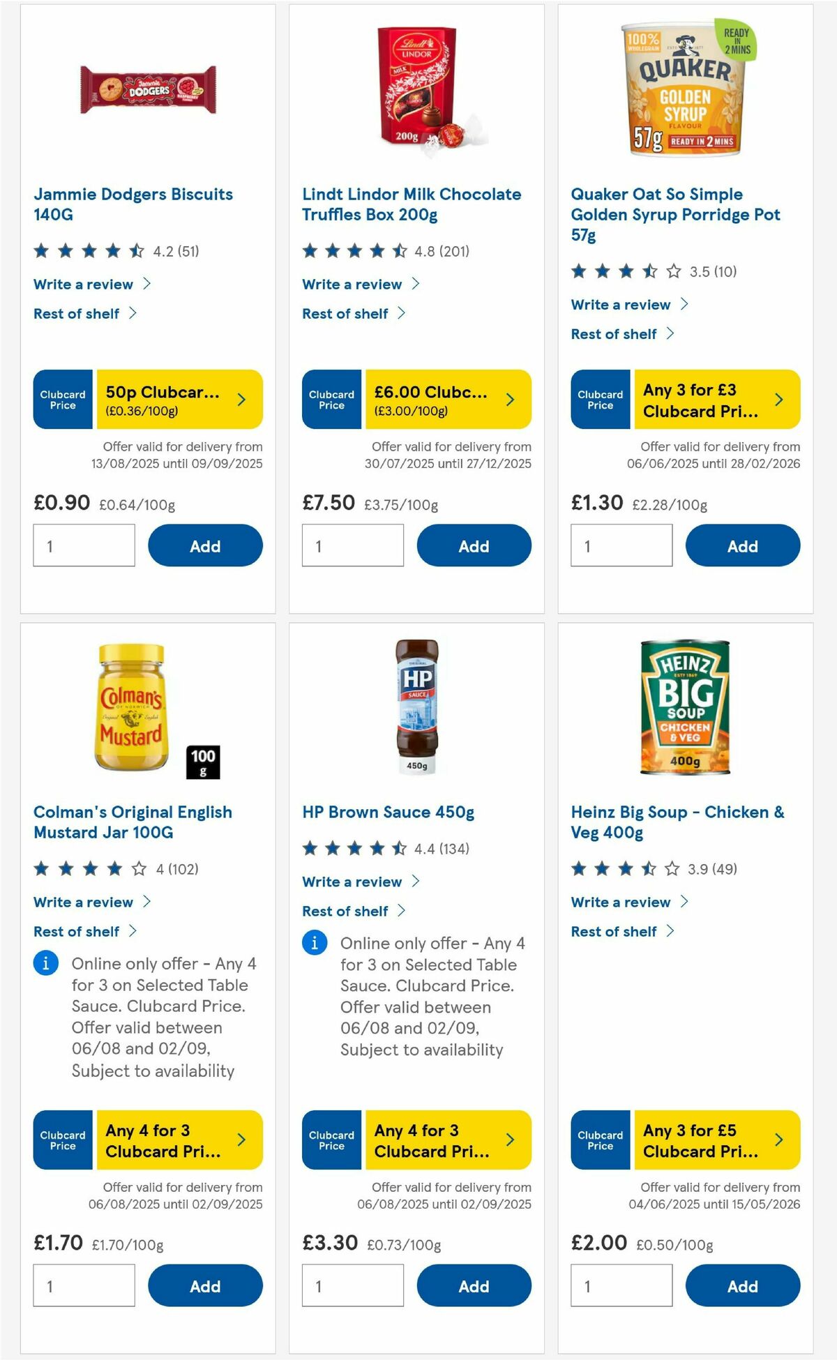TESCO Offers from 14 August