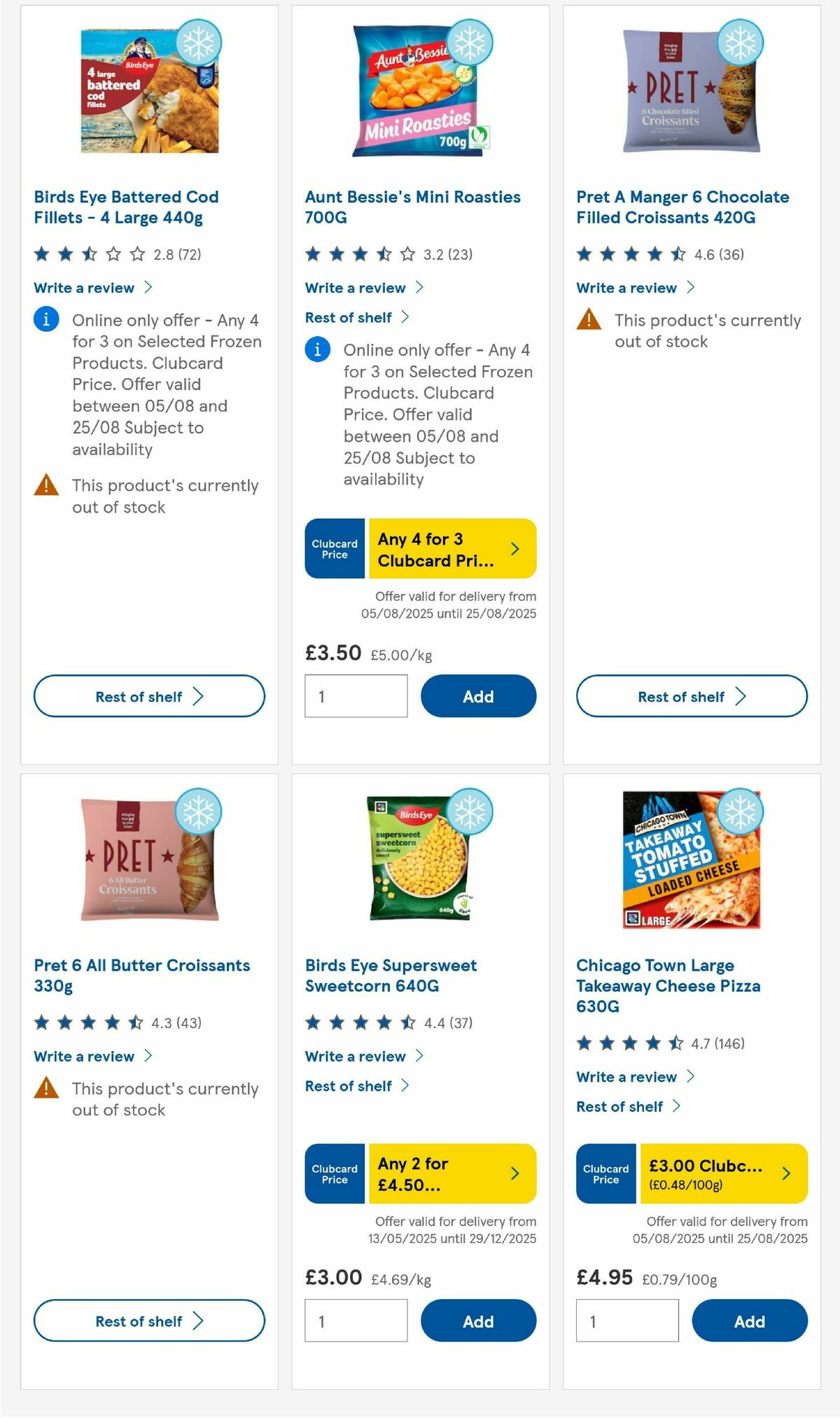 TESCO Offers from 14 August