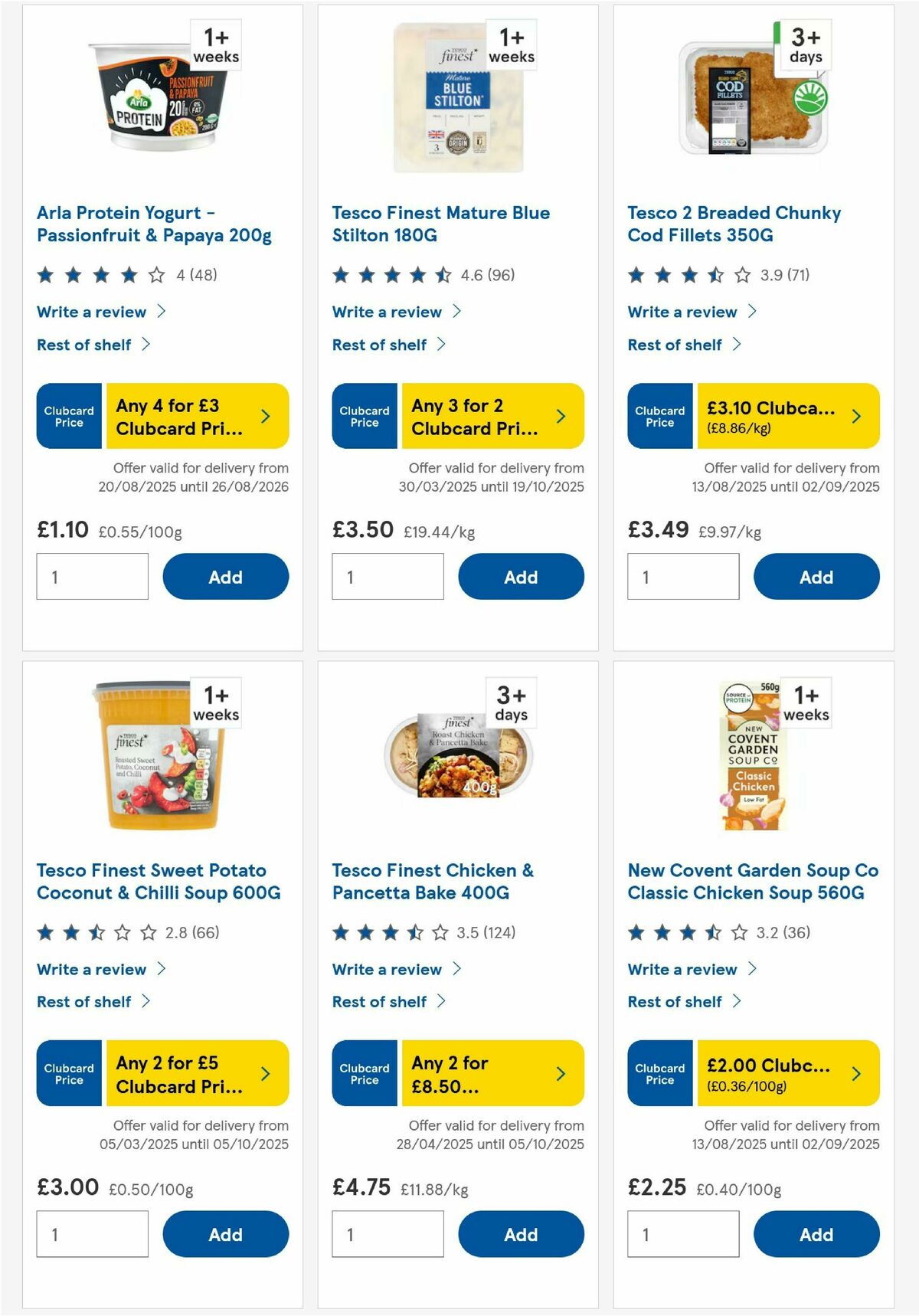 TESCO Offers from 21 August