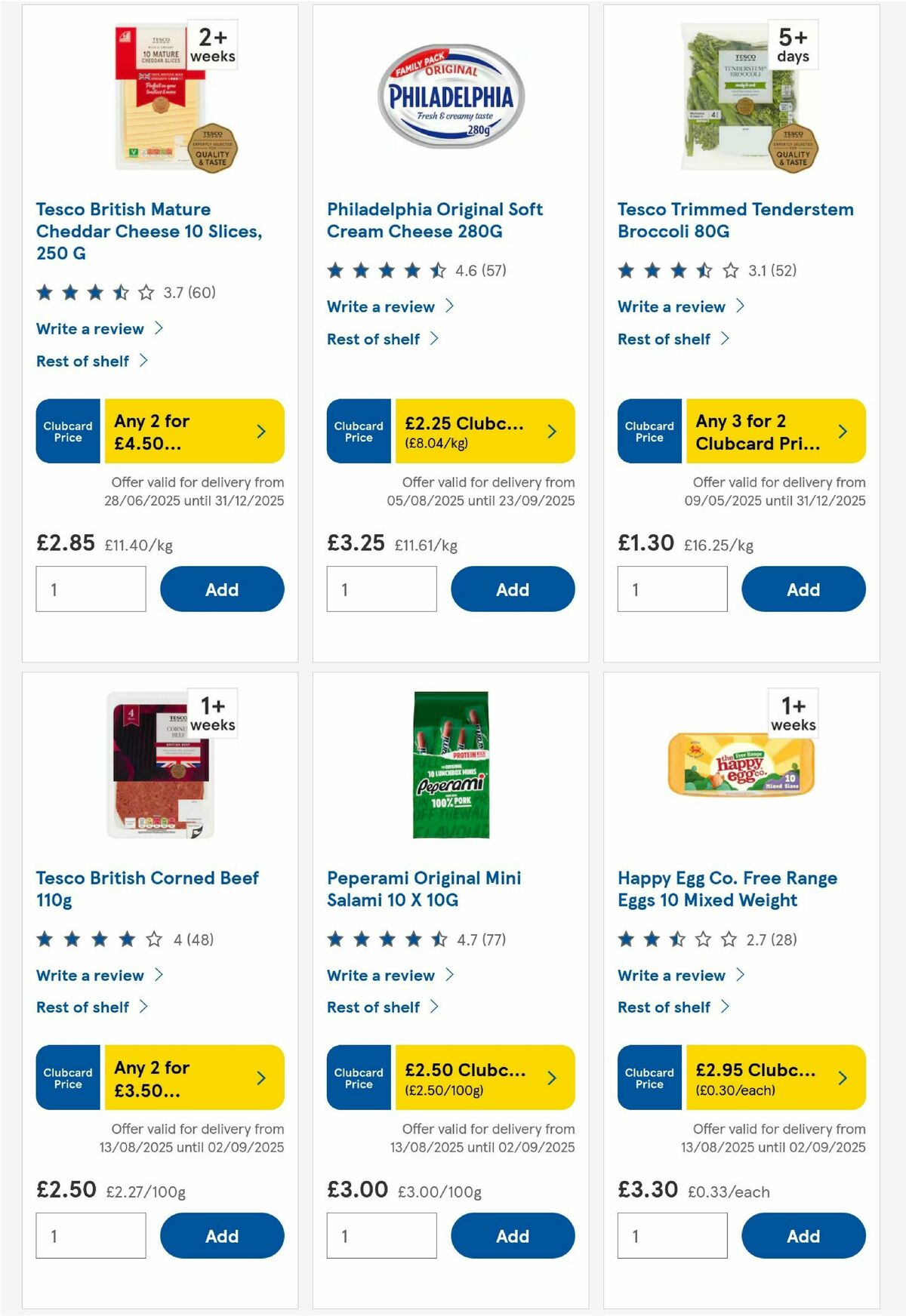TESCO Offers from 21 August