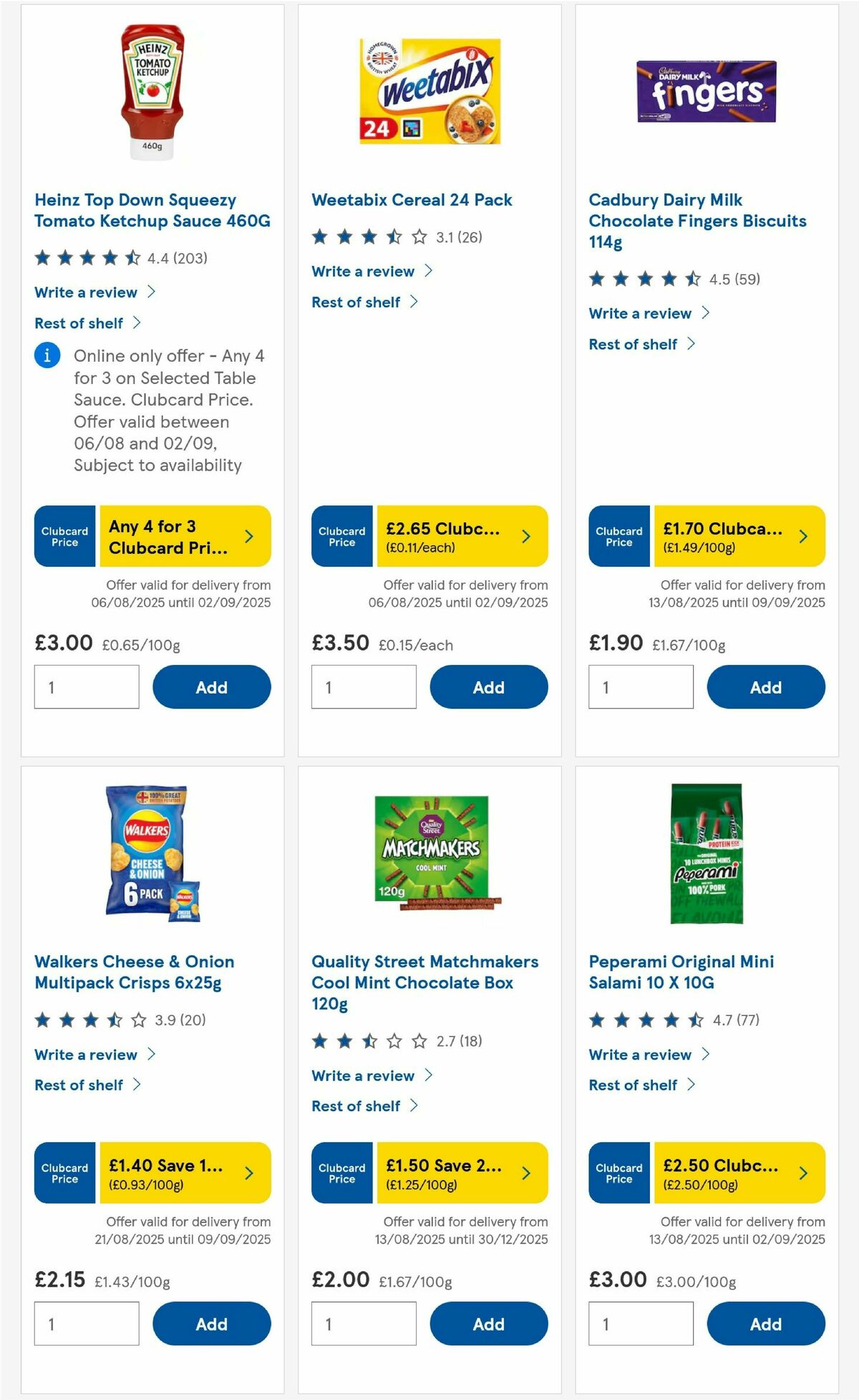 TESCO Offers from 28 August