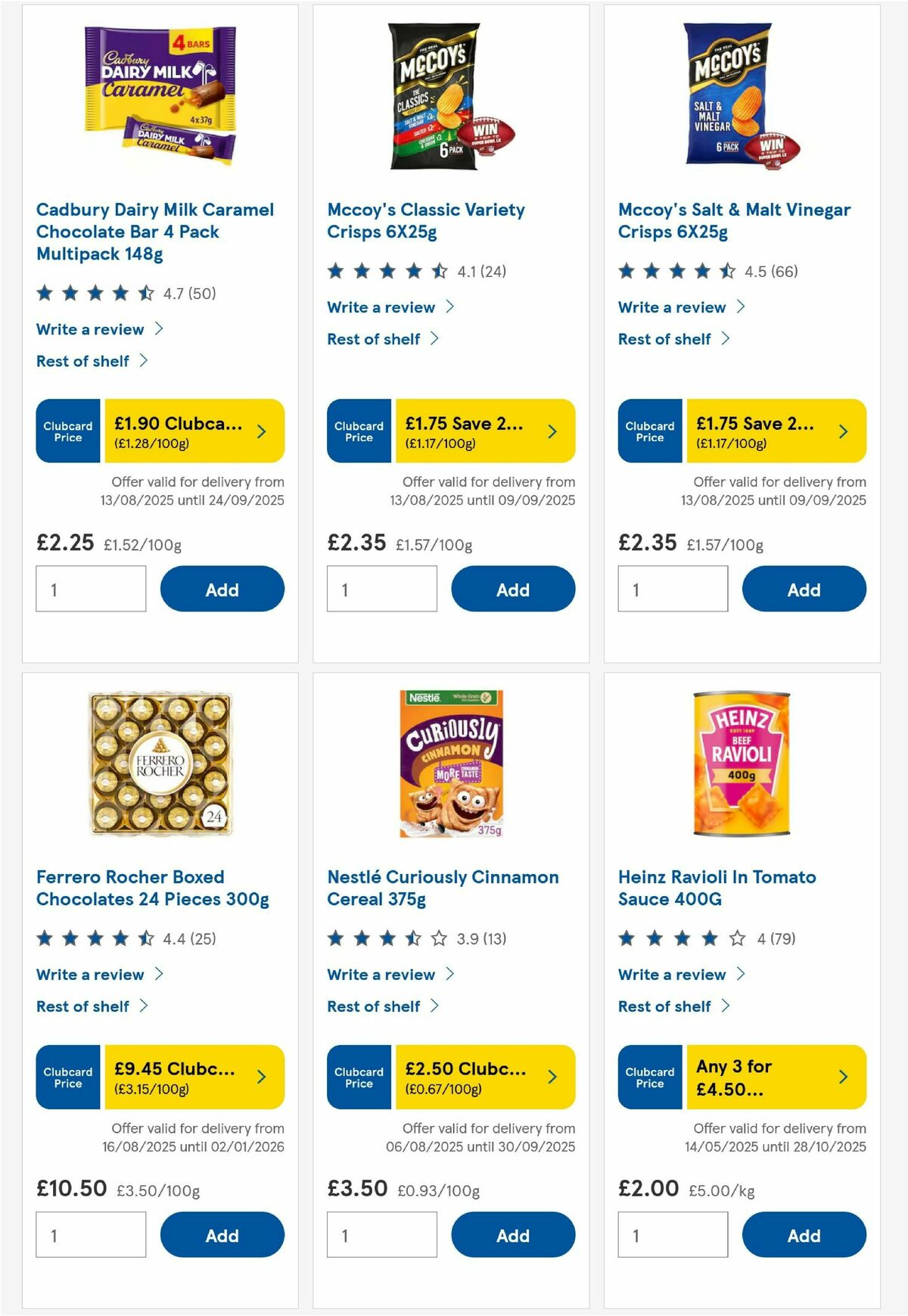 TESCO Offers from 28 August