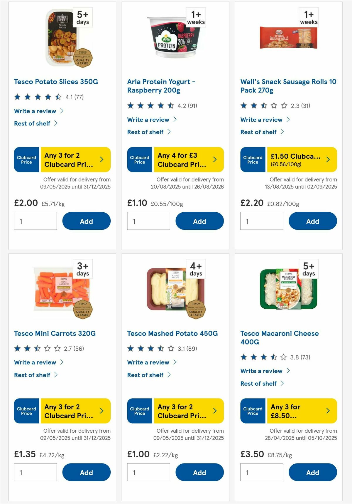 TESCO Offers from 28 August
