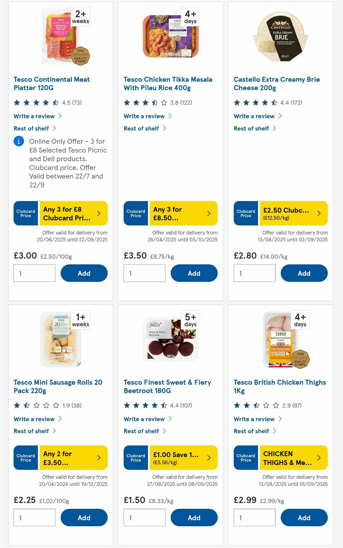 TESCO Offers from 28 August