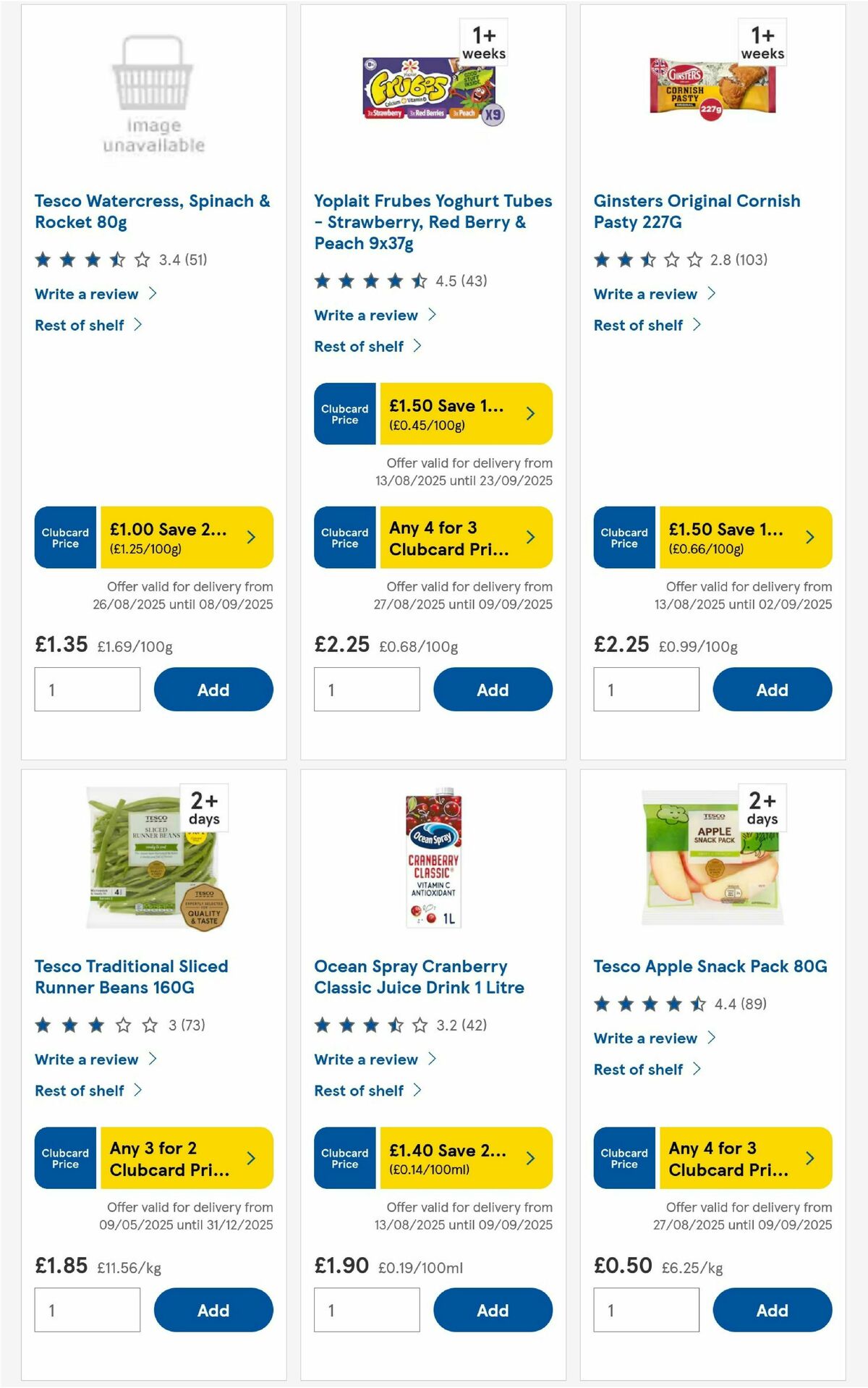 TESCO Offers from 28 August