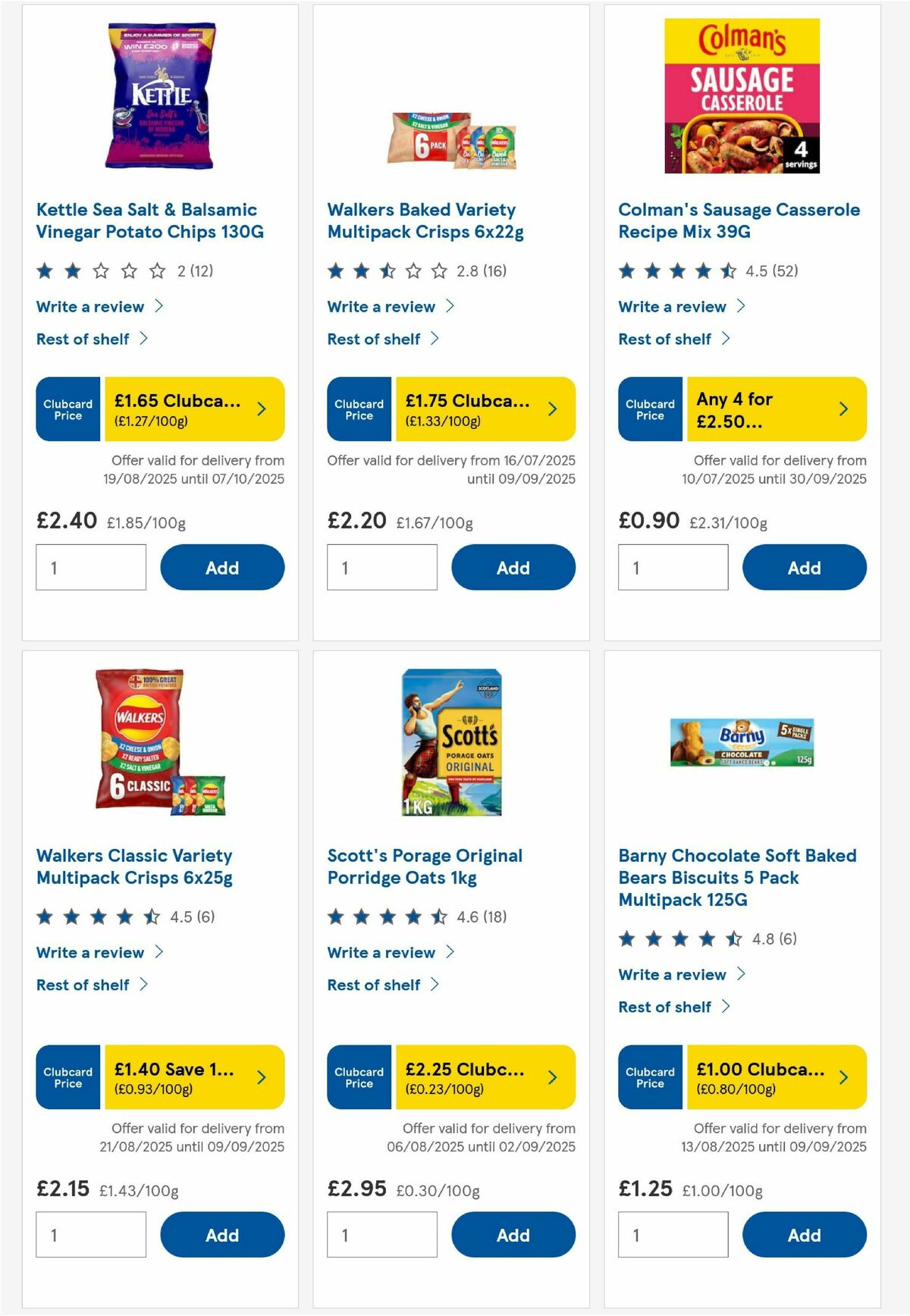 TESCO Offers from 28 August