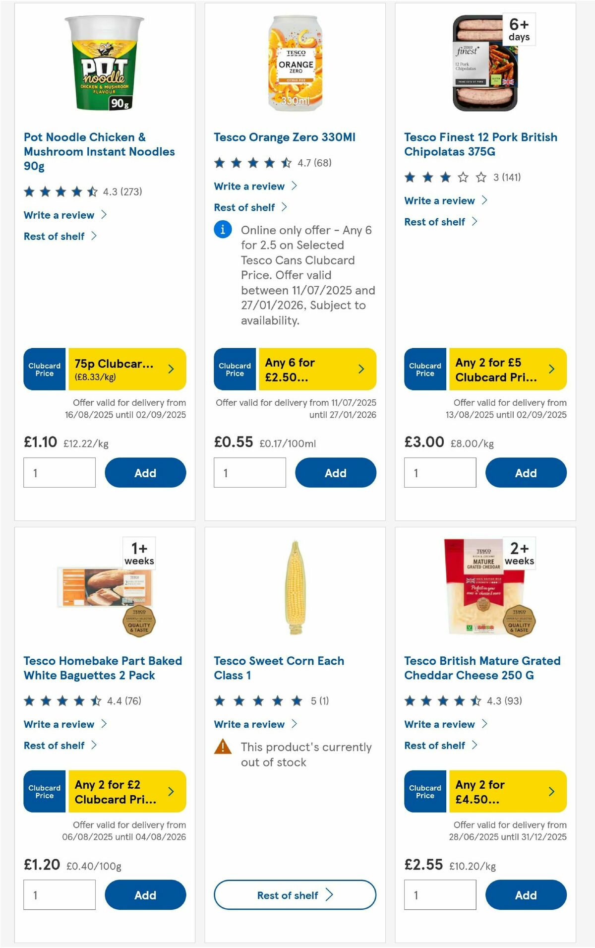 TESCO Offers from 28 August