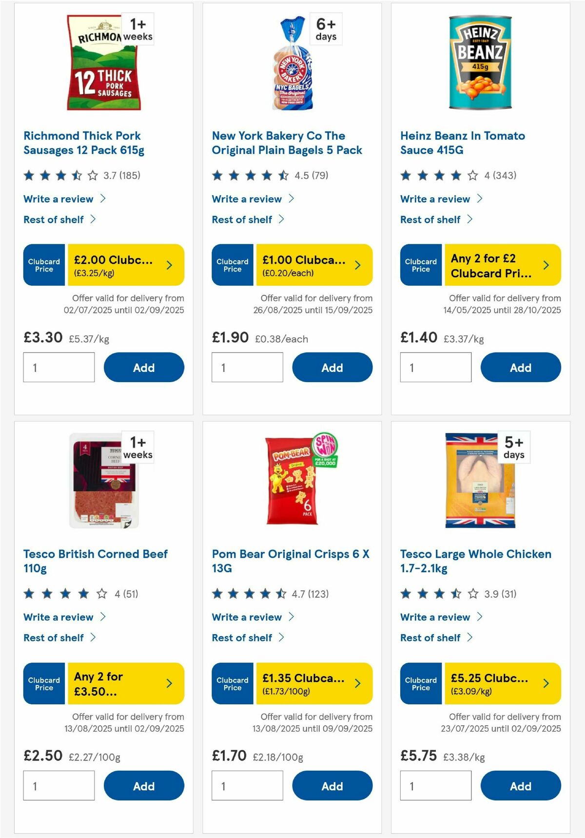 TESCO Offers from 28 August