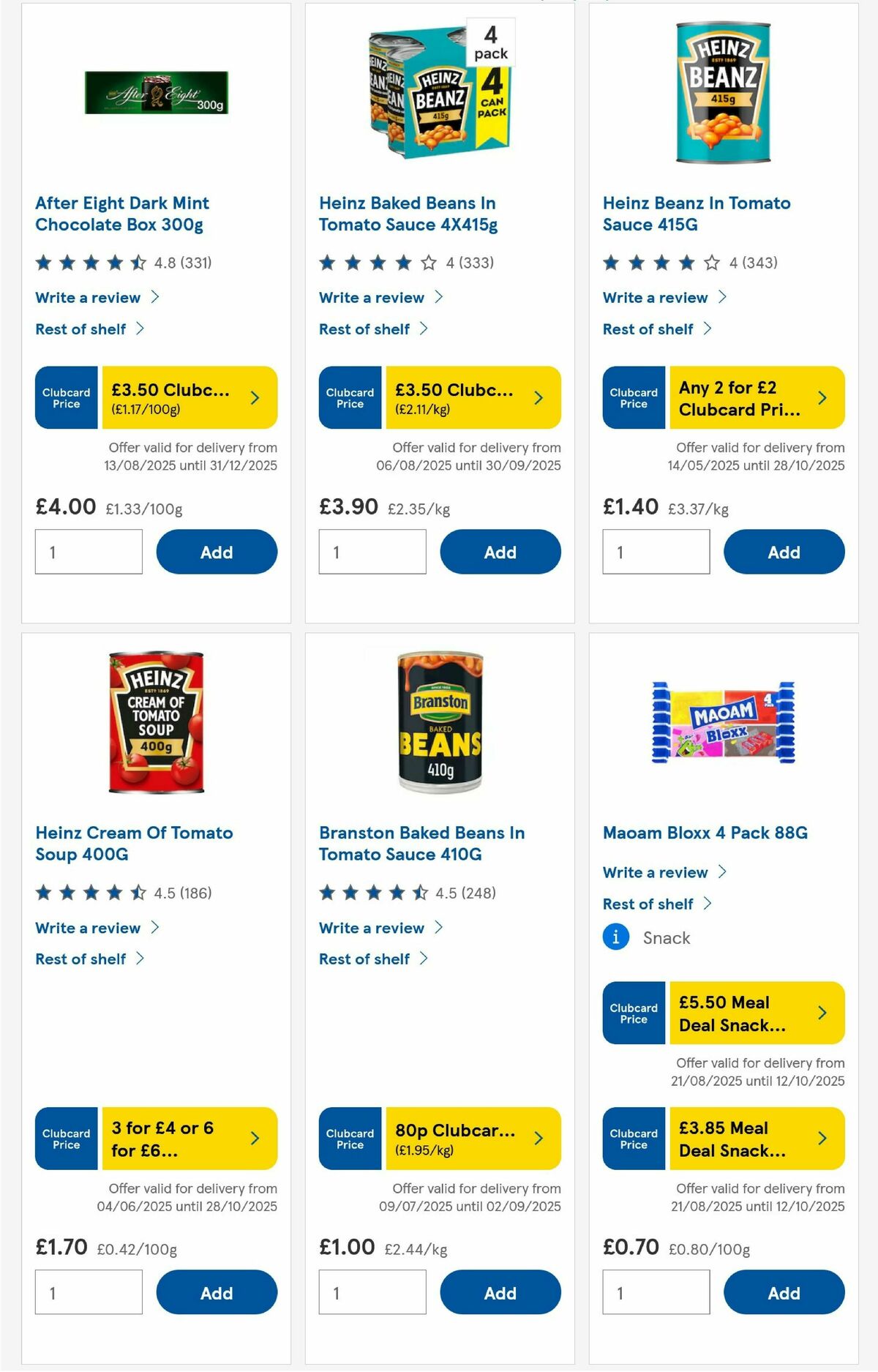 TESCO Offers from 28 August