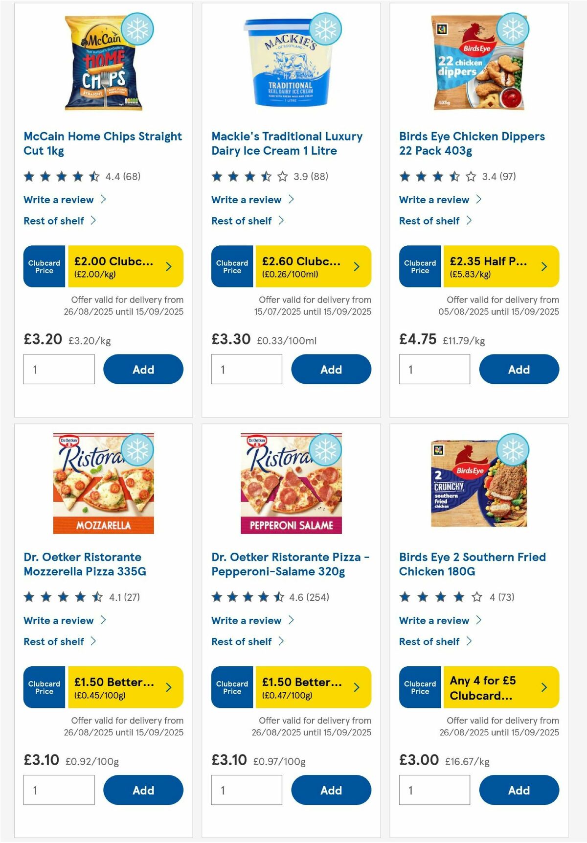 TESCO Offers from 4 September