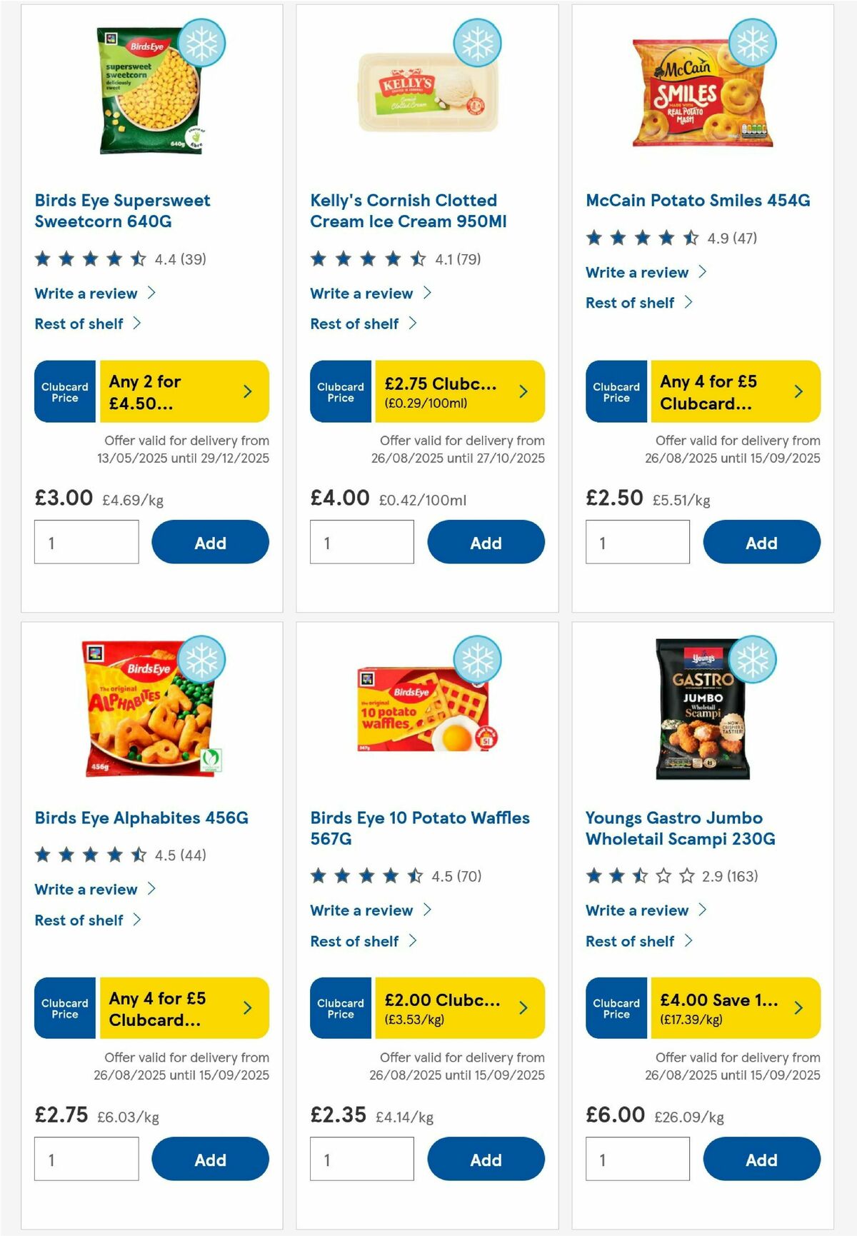 TESCO Offers from 4 September