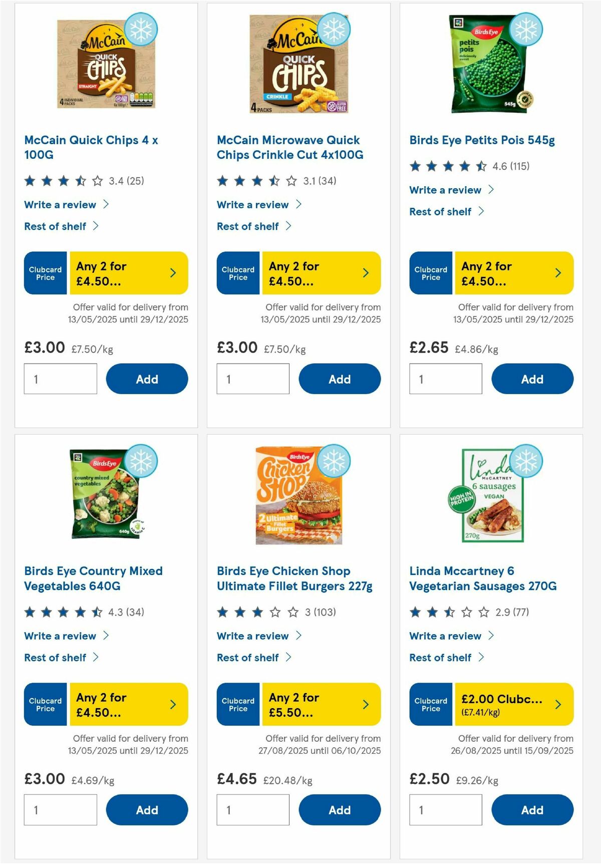 TESCO Offers from 4 September