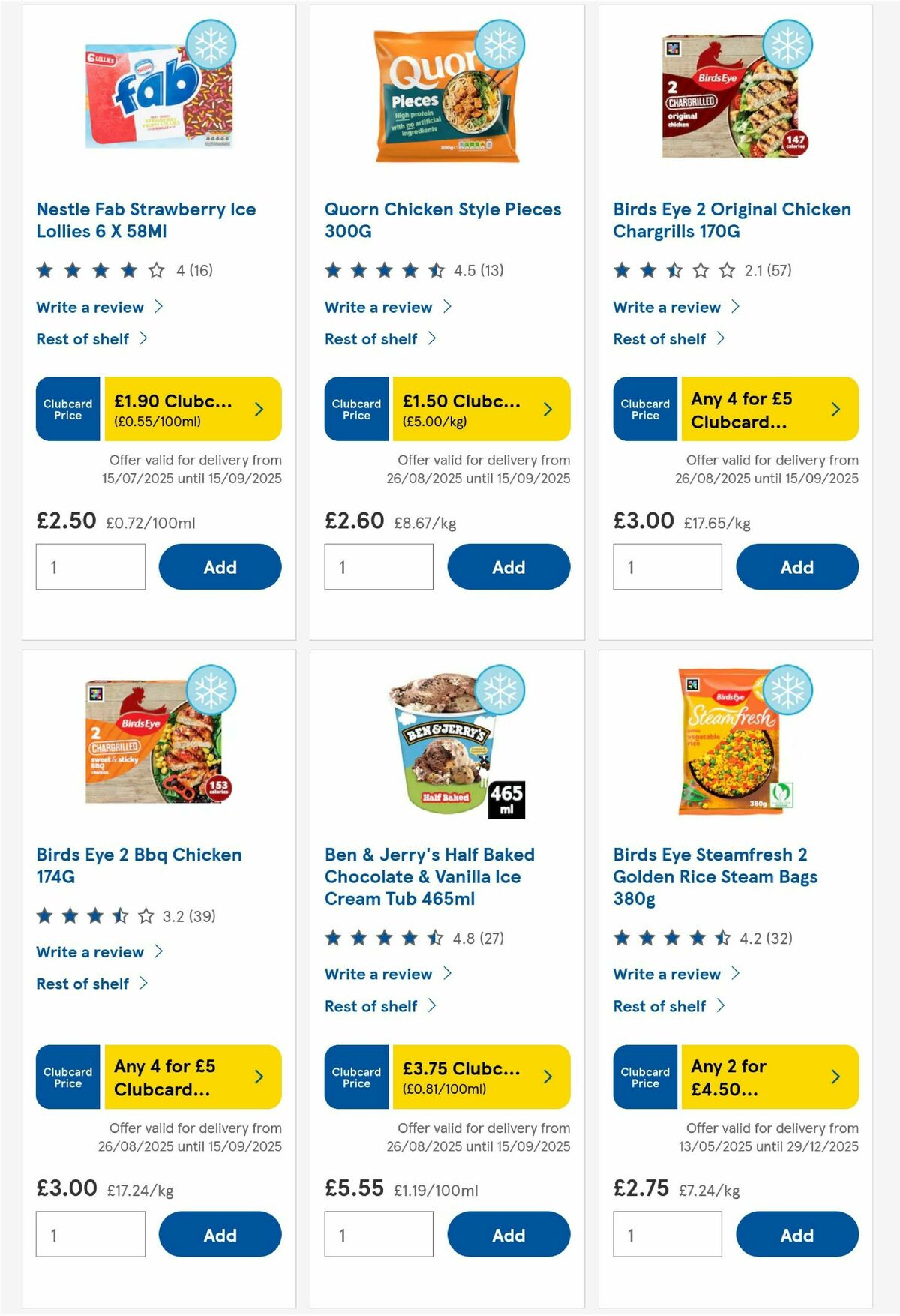 TESCO Offers from 4 September