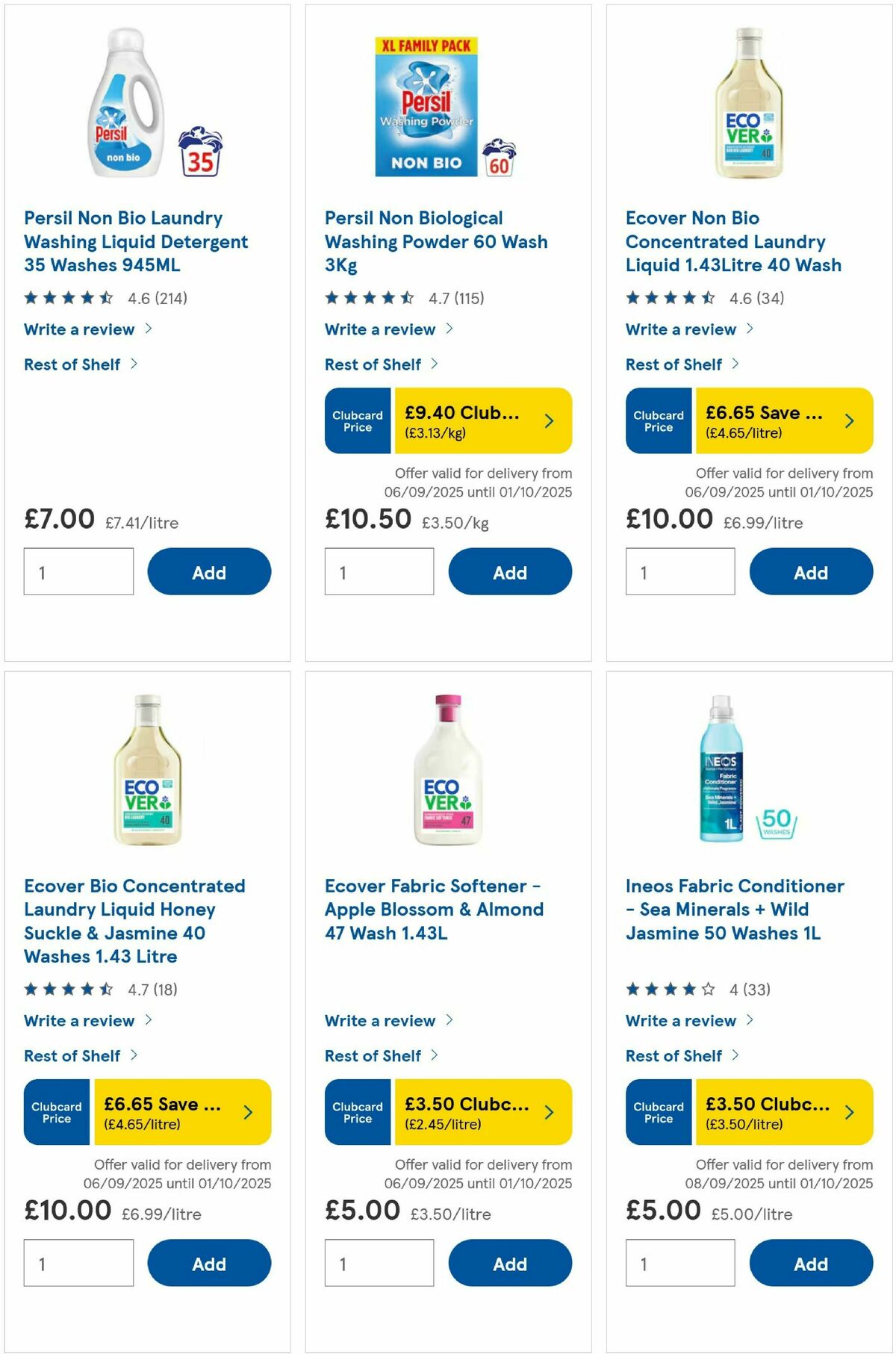 TESCO Offers from 10 September