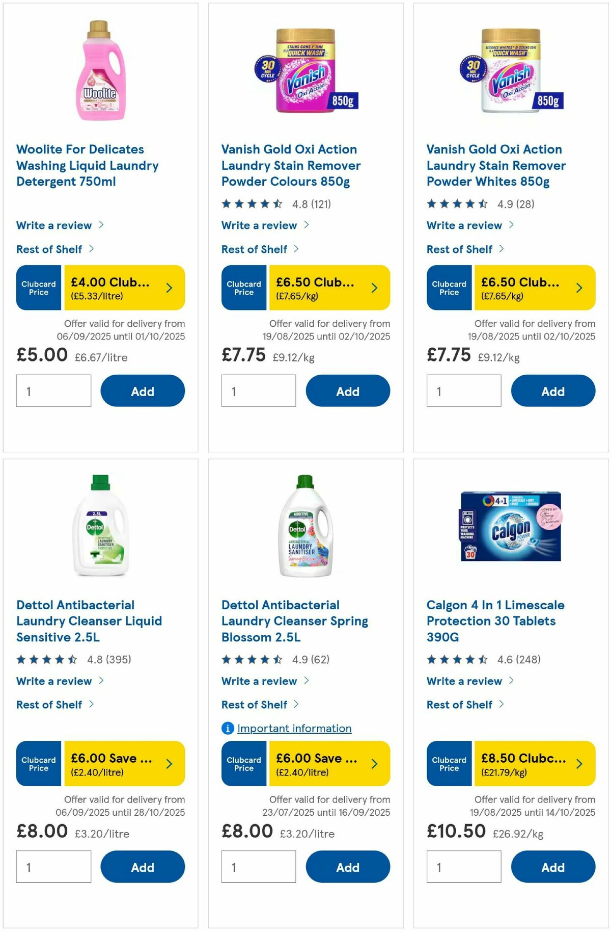 TESCO Offers from 10 September